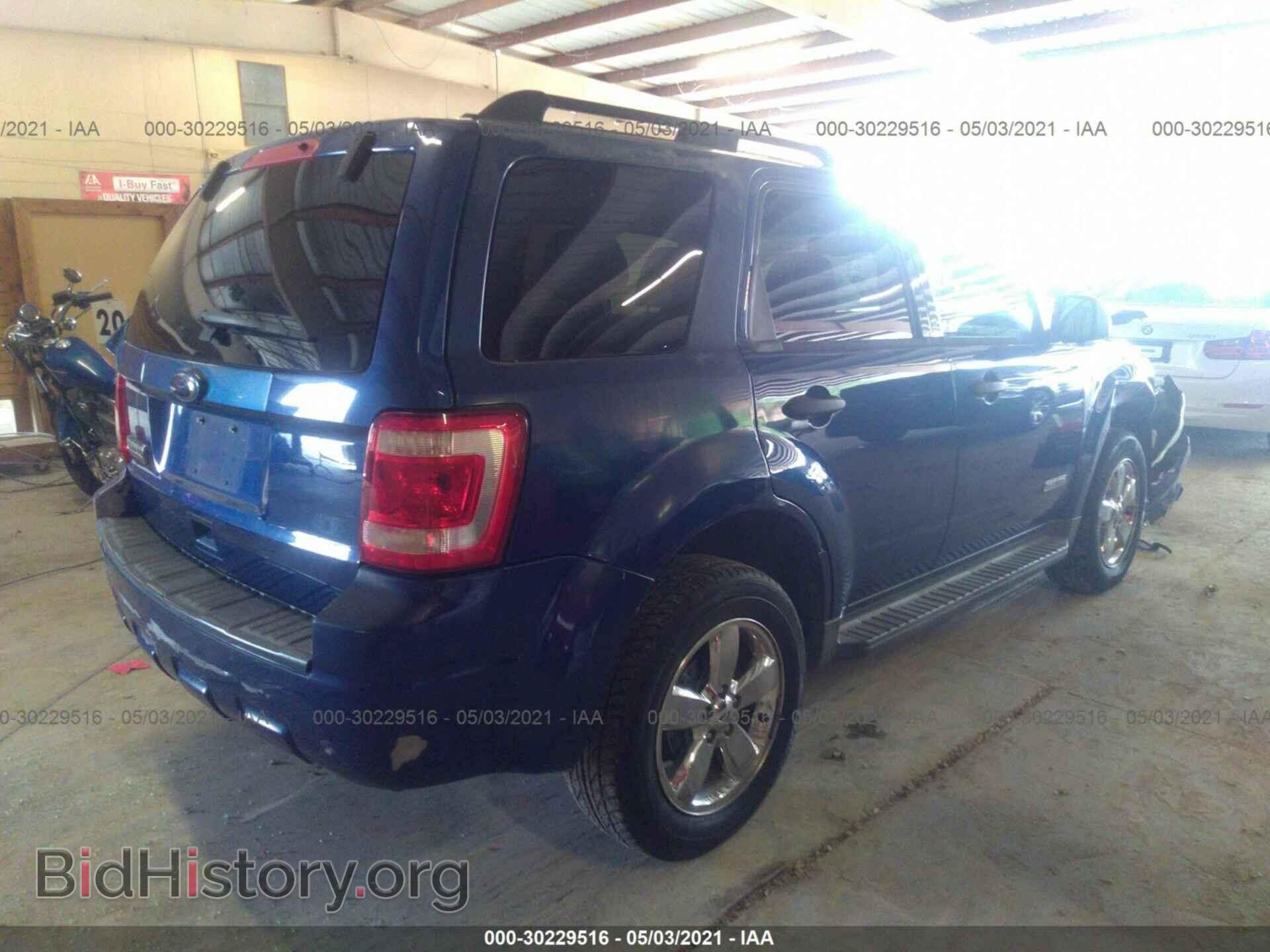2008 FORD ESCAPE - VIN: 1FMCU03178KB59616 - Фото 4