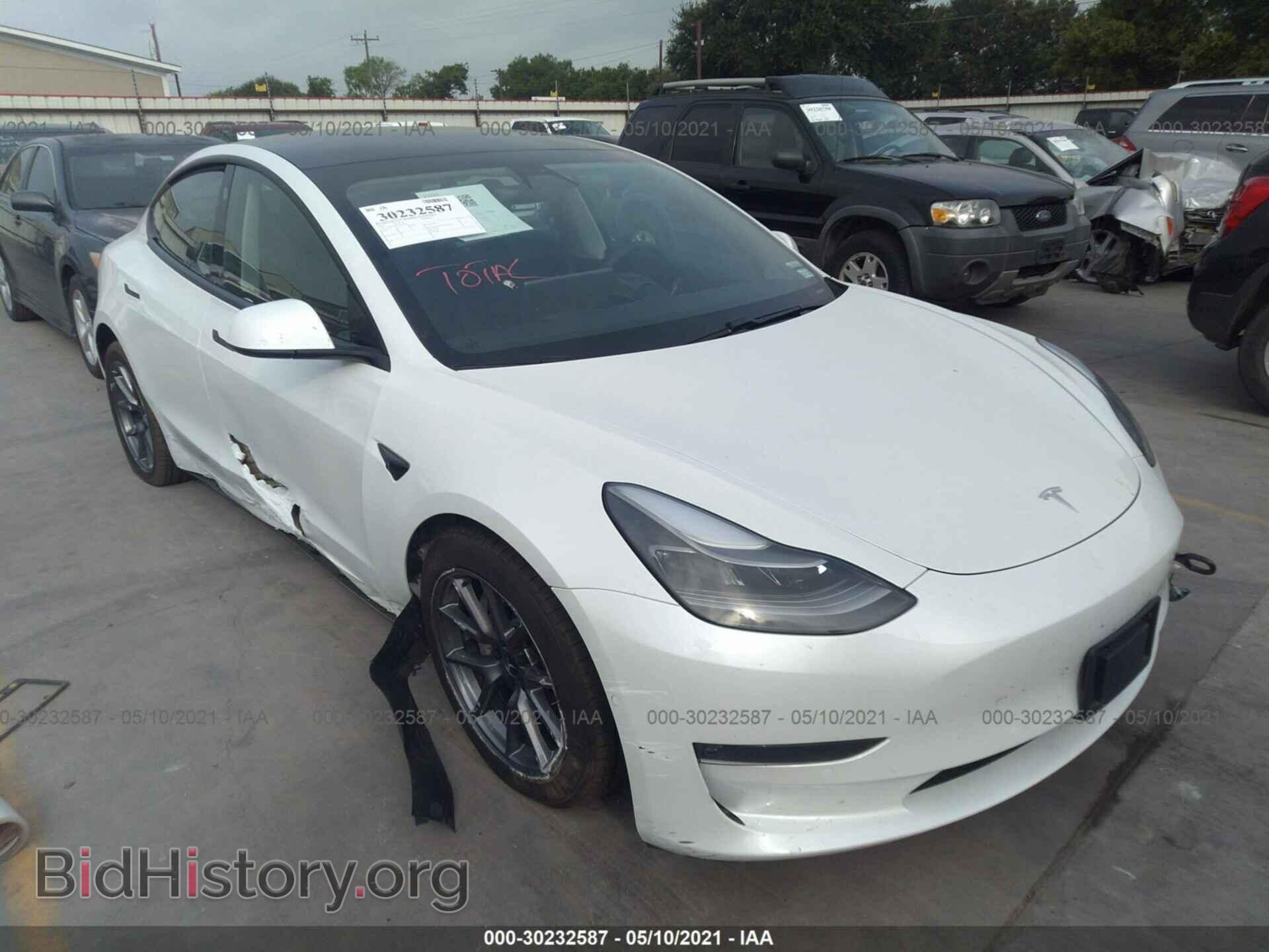 Photo 5YJ3E1EB8MF902708 - TESLA MODEL 3 2021