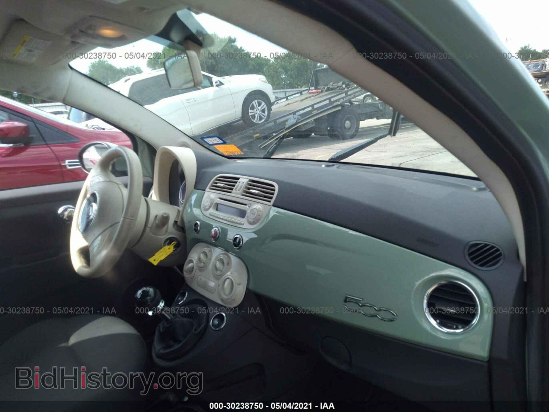 2012 FIAT 500 - VIN: 3C3CFFAR2CT200434 - Фото 5