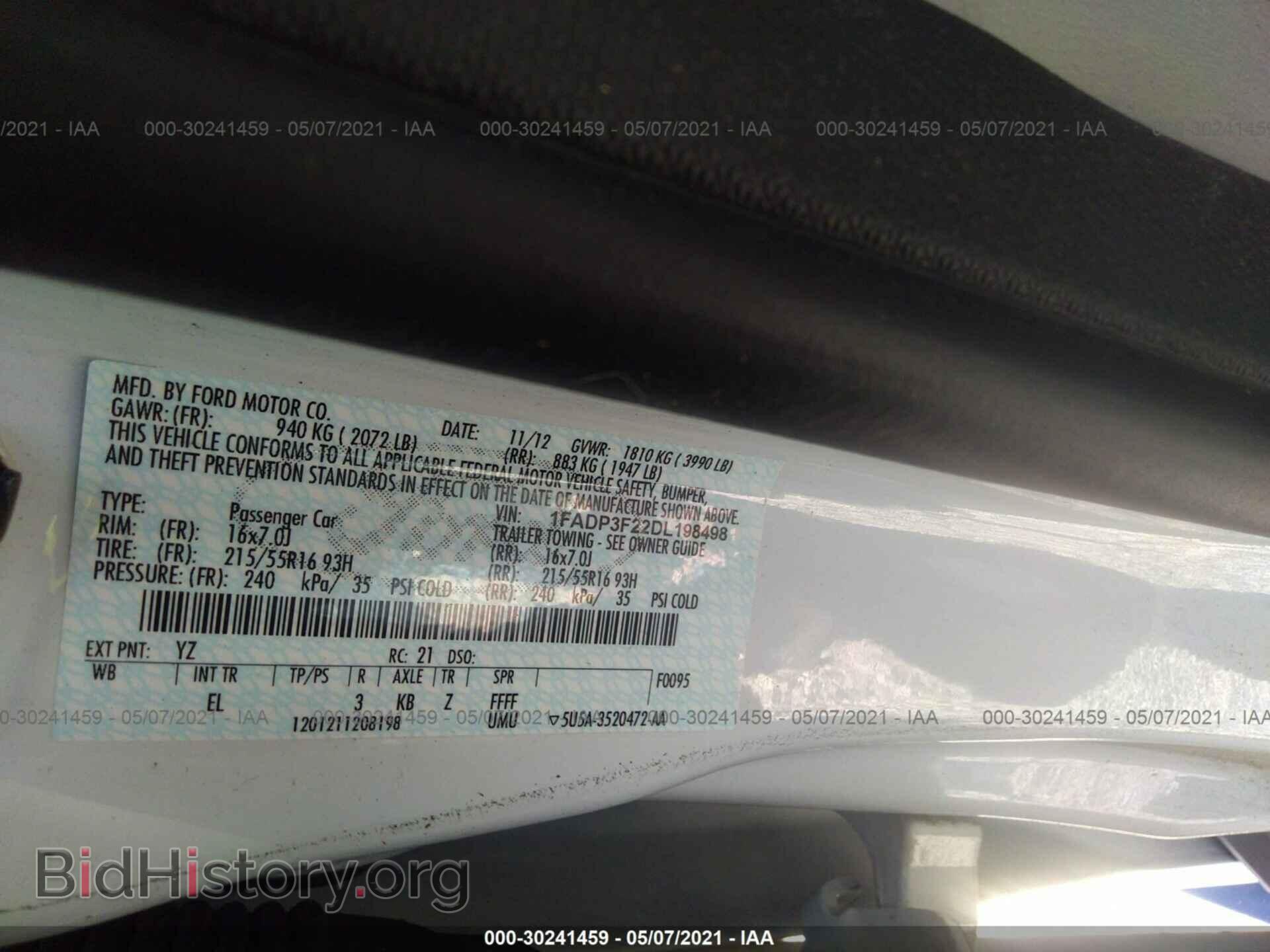 2013 FORD FOCUS - VIN: 1FADP3F22DL198498 - Photo 9