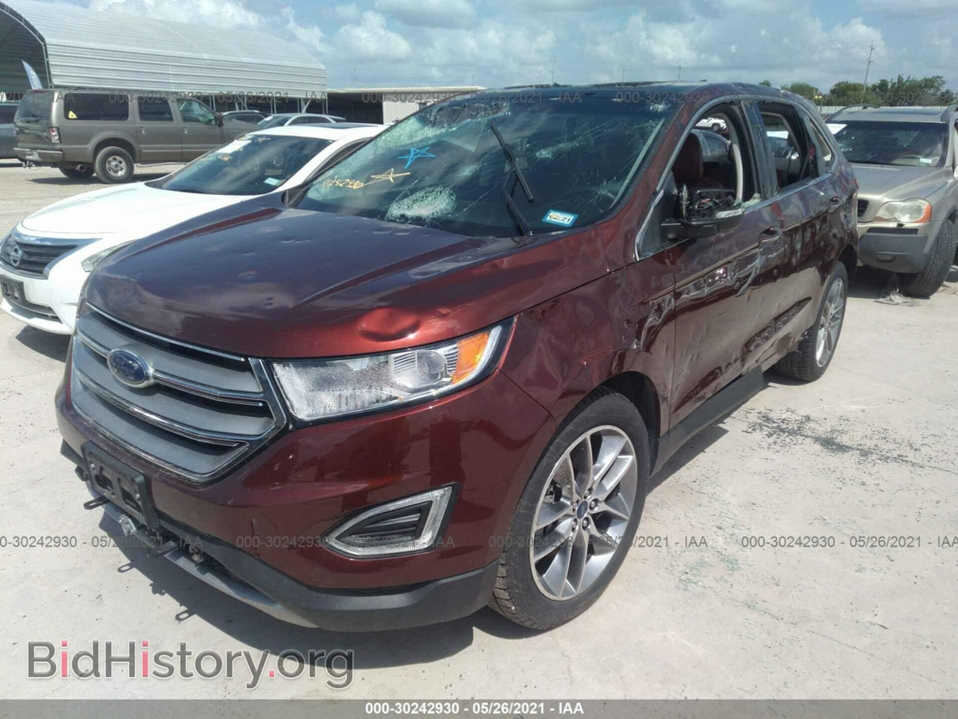 2016 FORD EDGE - VIN: 2FMPK4K81GBC17628 - Фото 2