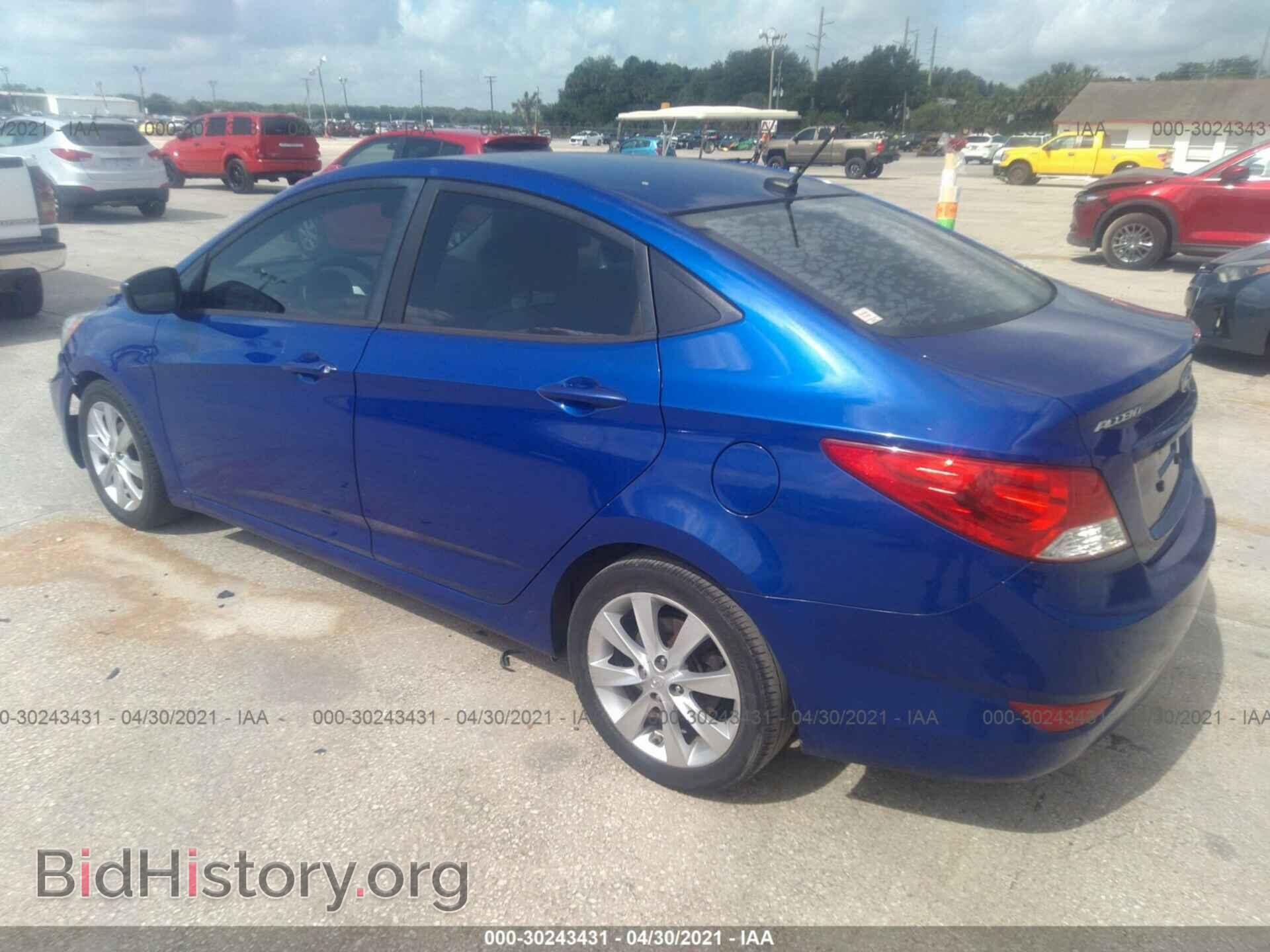 2013 HYUNDAI ACCENT - VIN: KMHCU4AE6DU582473 - Фото 3