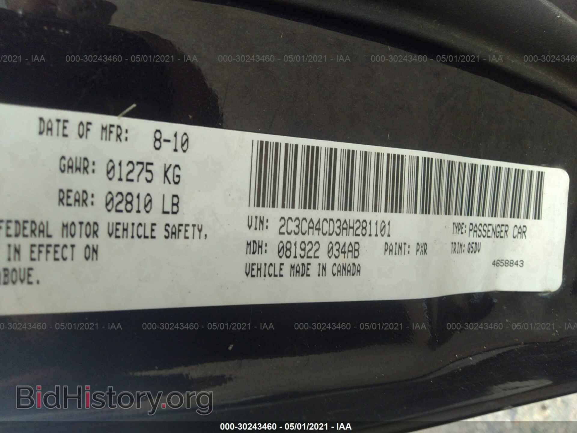 2010 CHRYSLER 300 - VIN: 2C3CA4CD3AH281101 - Photo 9