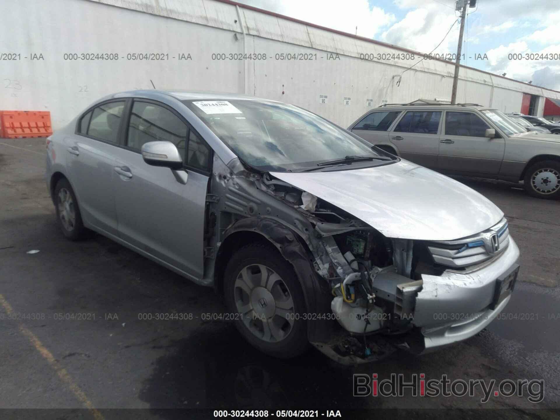 Photo JHMFB4F27CS003408 - HONDA CIVIC HYBRID 2012