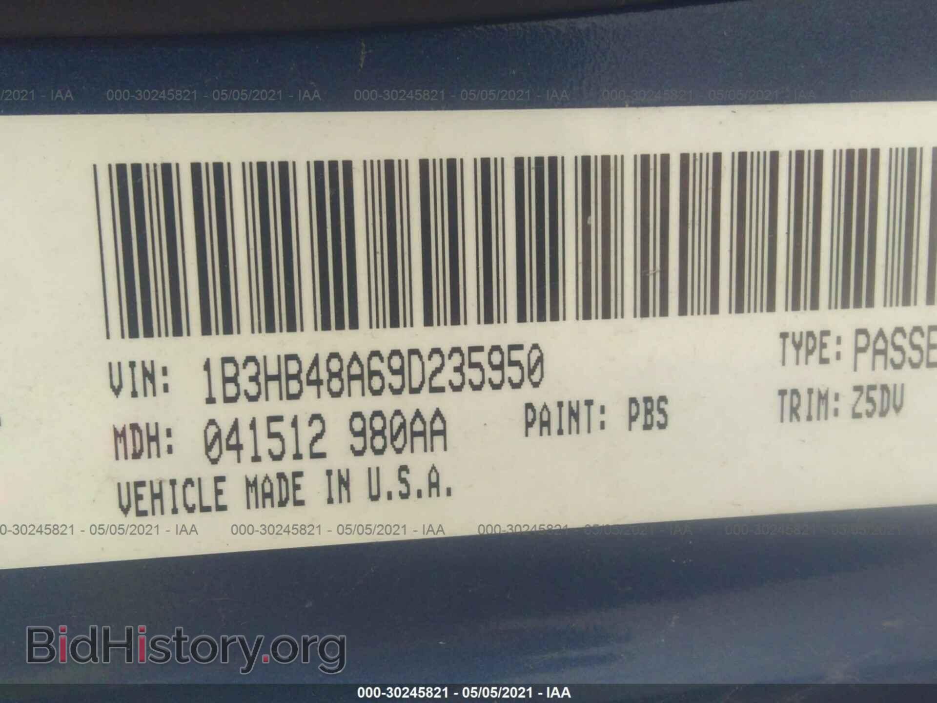 2009 DODGE CALIBER - VIN: 1B3HB48A69D235950 - Фото 9