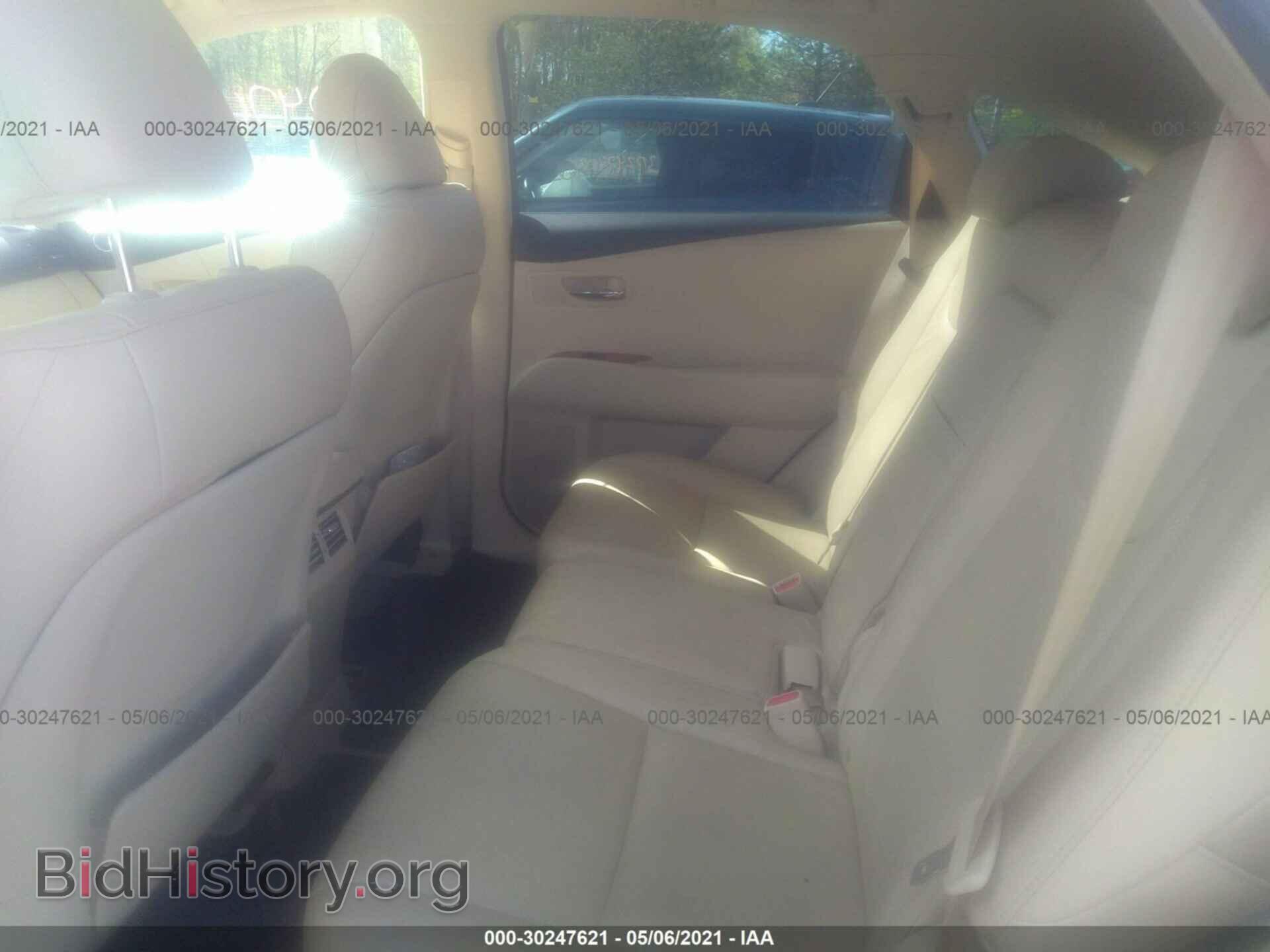 2010 LEXUS RX 350 - VIN: 2T2BK1BA3AC026142 - Фото 8