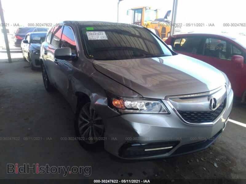 2015 Acura MDX Tech PKG (VIN 5FRYD4H41FB028887) — фото 1 из 11, IAAI, повреждение: правая передняя часть