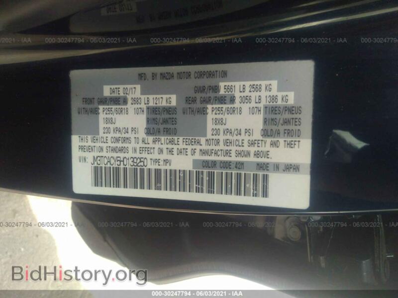 2017 Mazda CX-9 (VIN JM3TCACY5H0139250) — photo 9 of 11