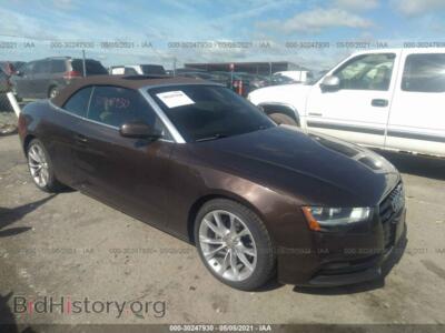 2014 Audi A5 PREMIUM, brown — VIN WAUCFAFH3EN006610, IAAI