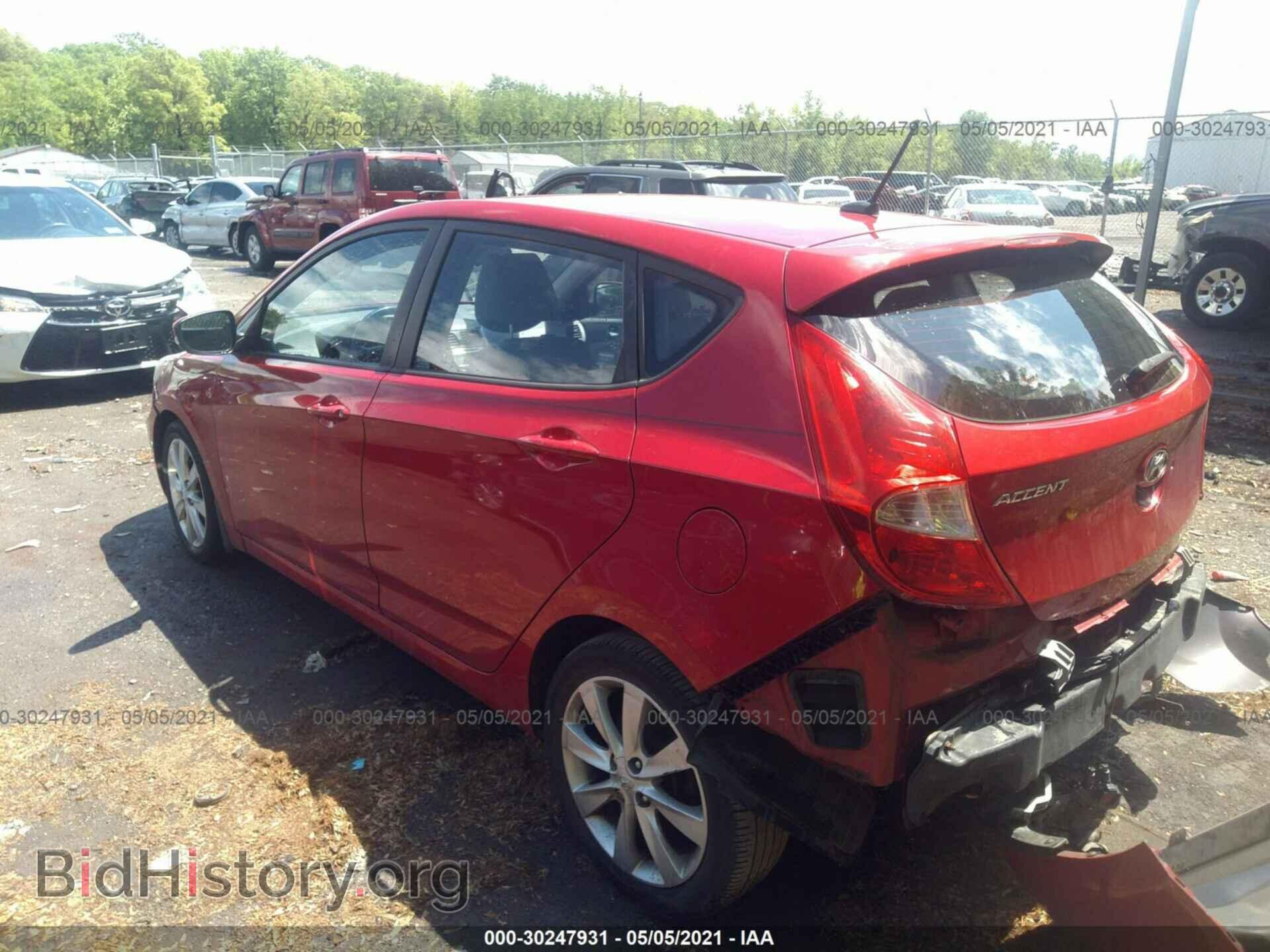 2013 HYUNDAI ACCENT - VIN: KMHCU5AE0DU109528 - Фото 3