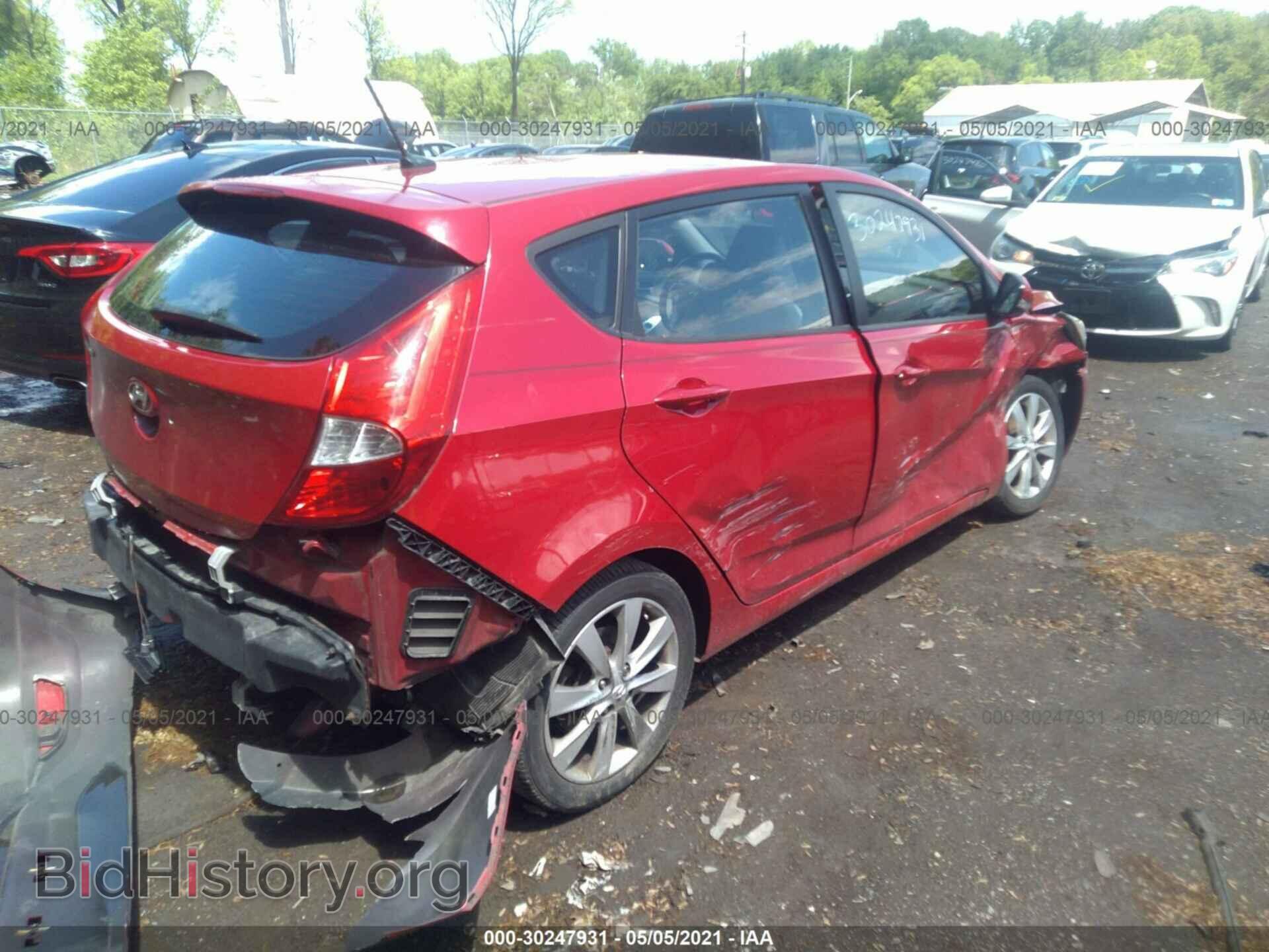 2013 HYUNDAI ACCENT - VIN: KMHCU5AE0DU109528 - Фото 4