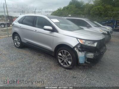 2017 Ford EDGE Titanium, silver — VIN 2FMPK4K91HBC29501, IAAI