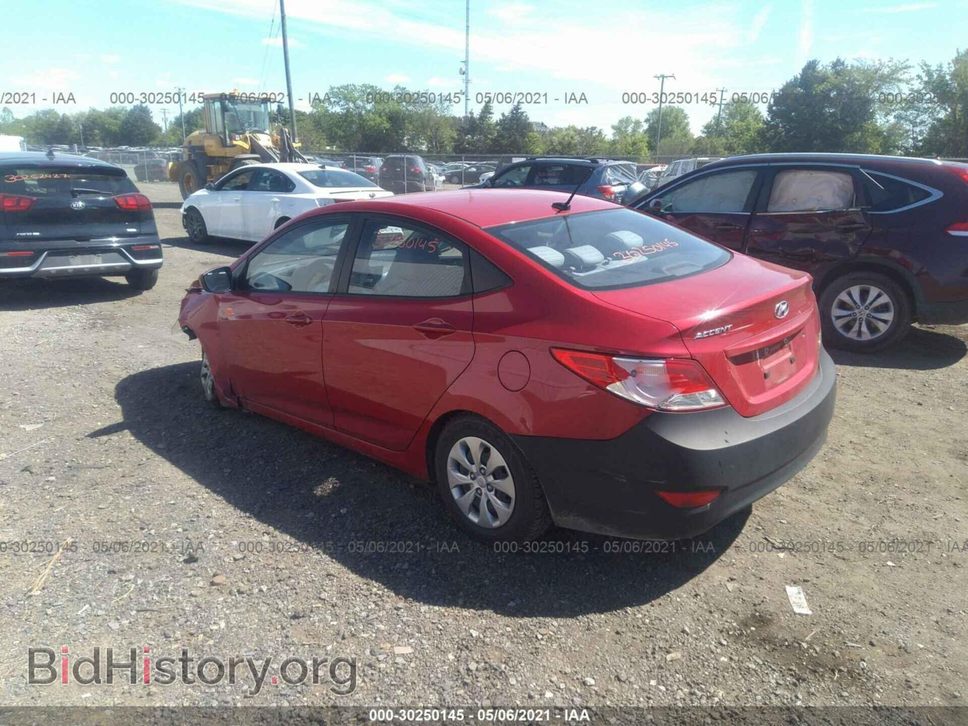 2016 HYUNDAI ACCENT - VIN: KMHCT4AE4GU020840 - Фото 3