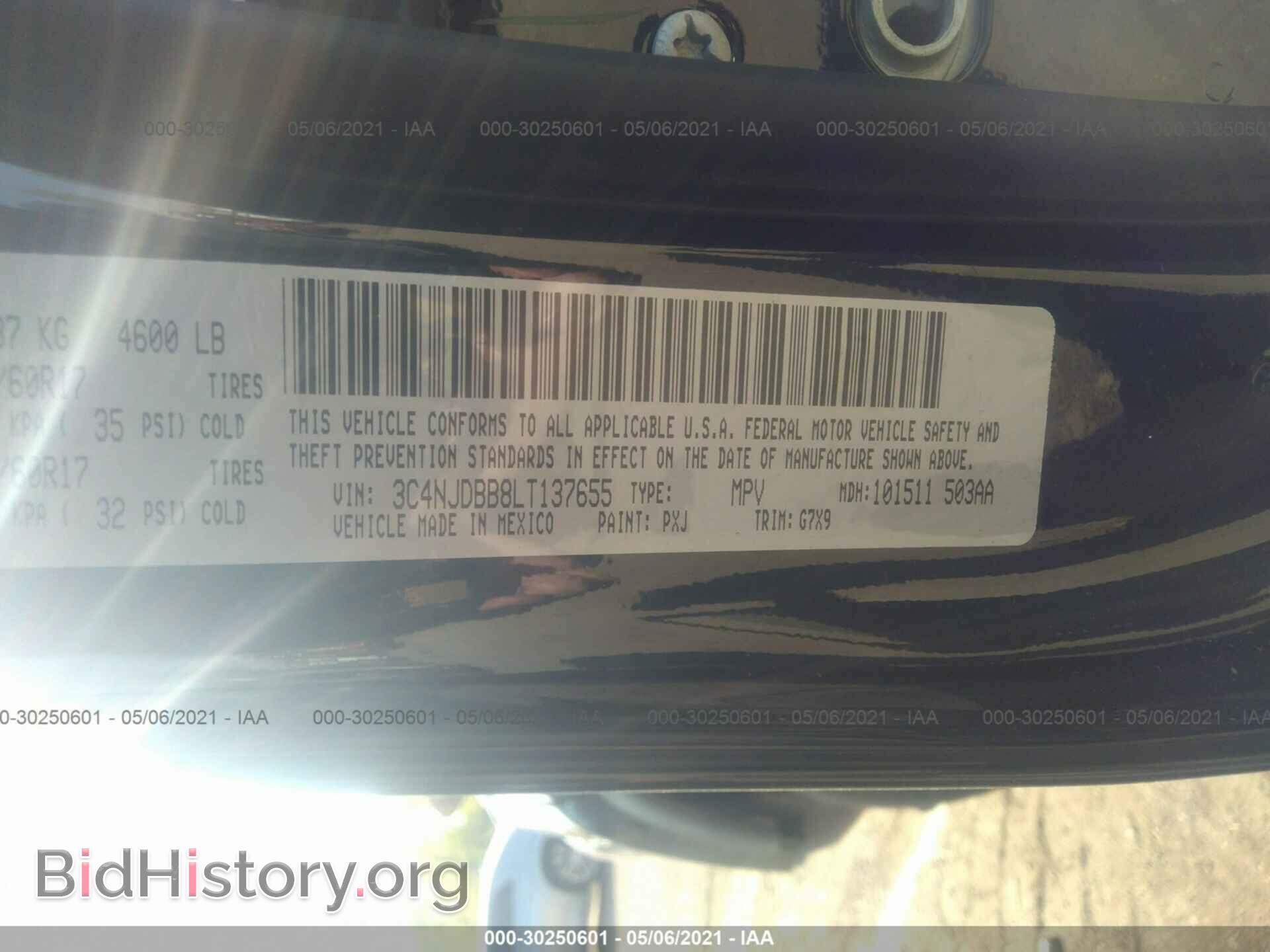 2020 JEEP COMPASS - VIN: 3C4NJDBB8LT137655 - Photo 9