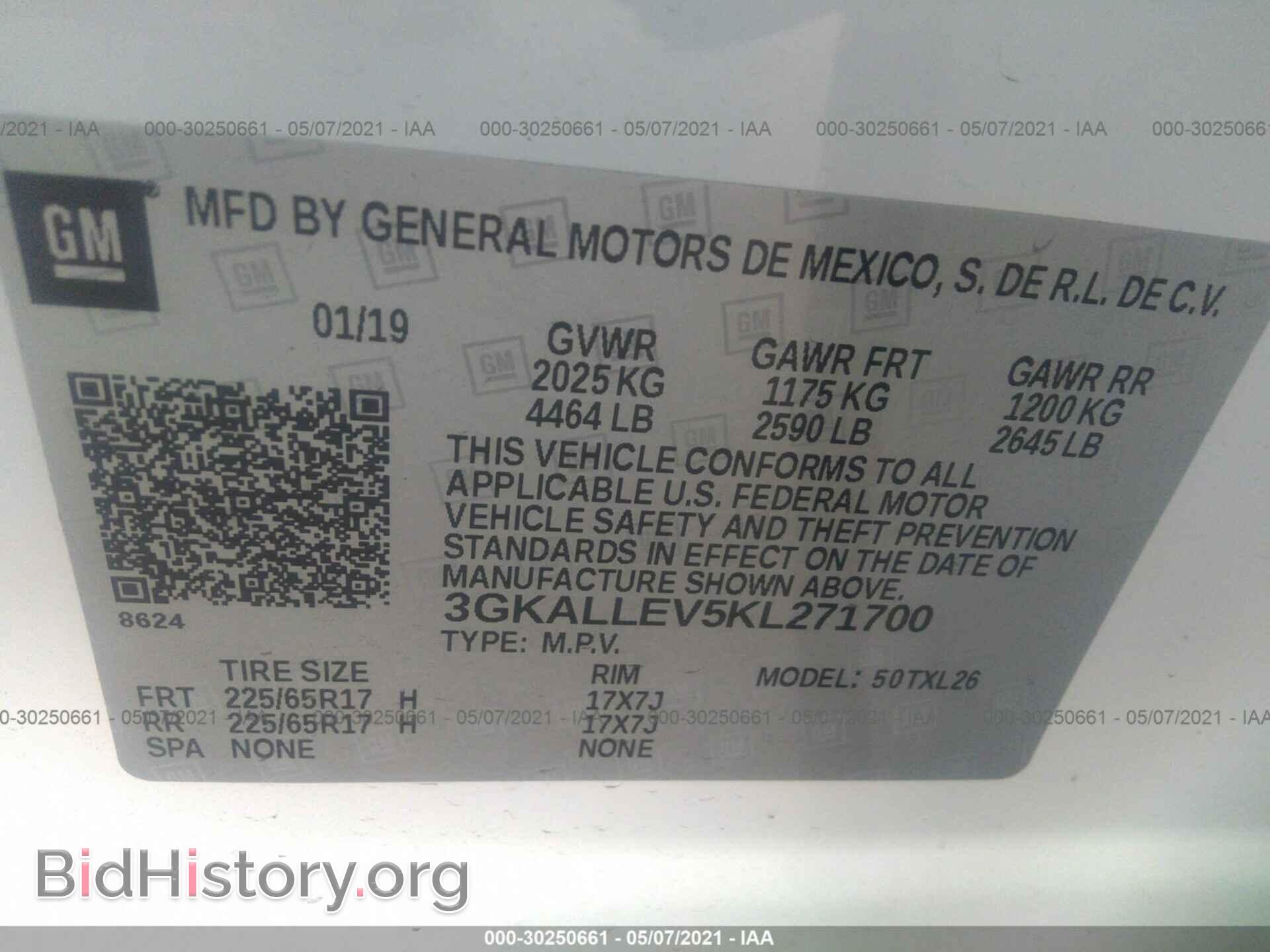 2019 GMC TERRAIN - VIN: 3GKALLEV5KL271700 - Фото 9
