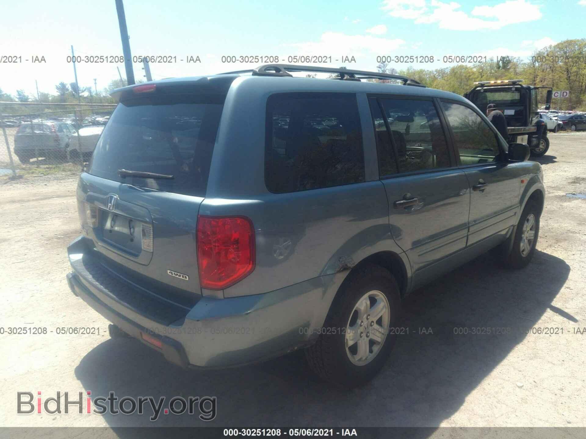 2006 HONDA PILOT - VIN: 2HKYF18156H553839 - Фото 4