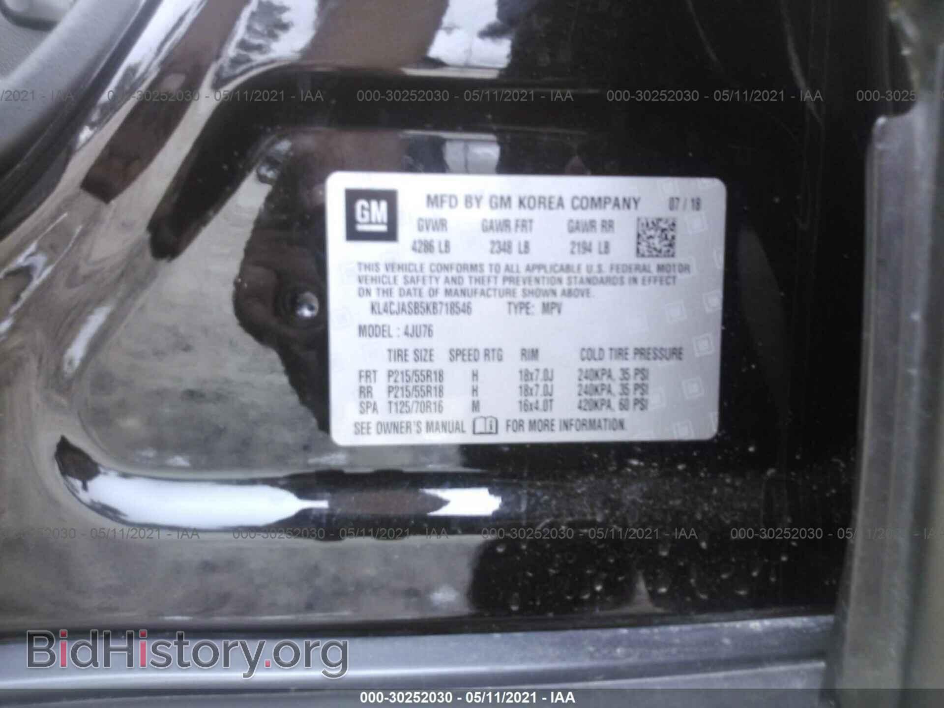 2019 BUICK ENCORE - VIN: KL4CJASB5KB718546 - Photo 9