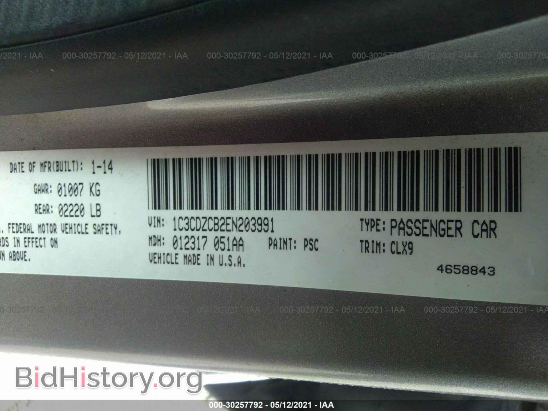 2014 DODGE AVENGER - VIN: 1C3CDZCB2EN203991 - Photo 9