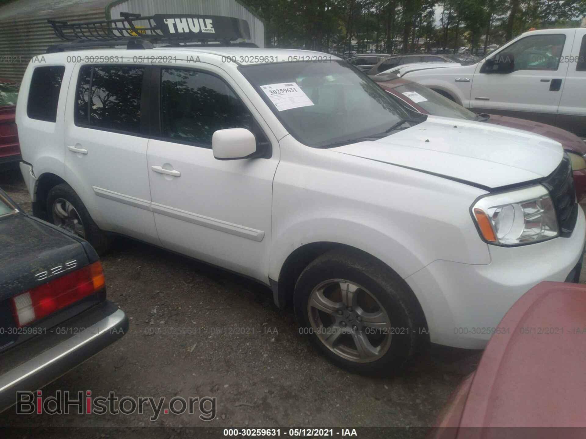 Photo 5FNYF4H48CB046388 - HONDA PILOT 2012