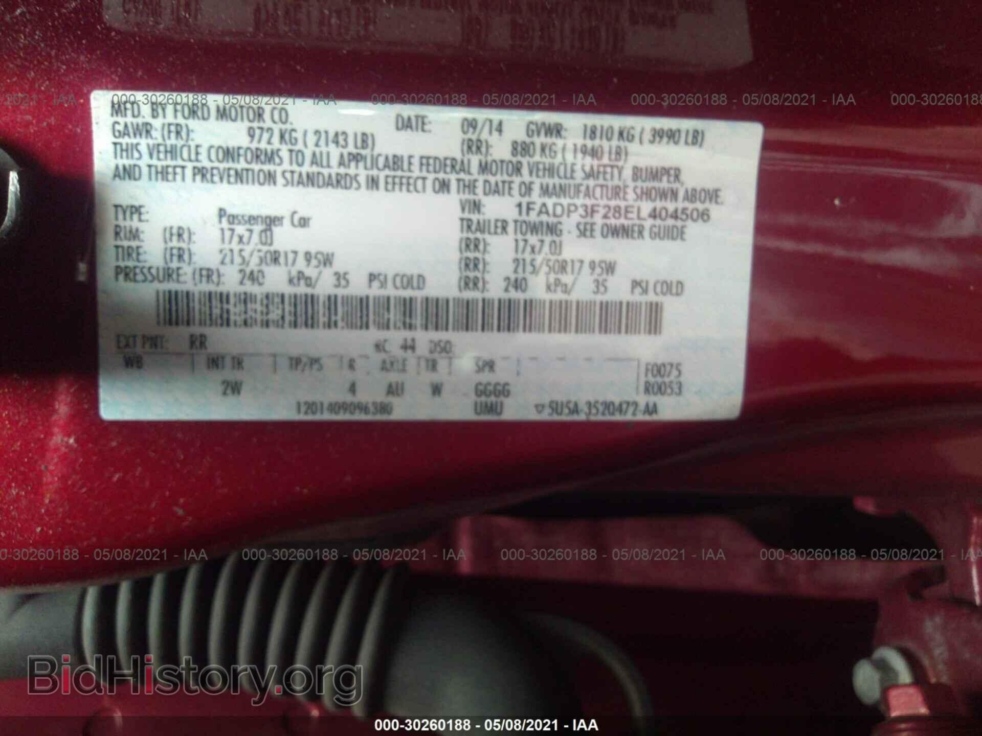 2014 FORD FOCUS - VIN: 1FADP3F28EL404506 - Photo 9