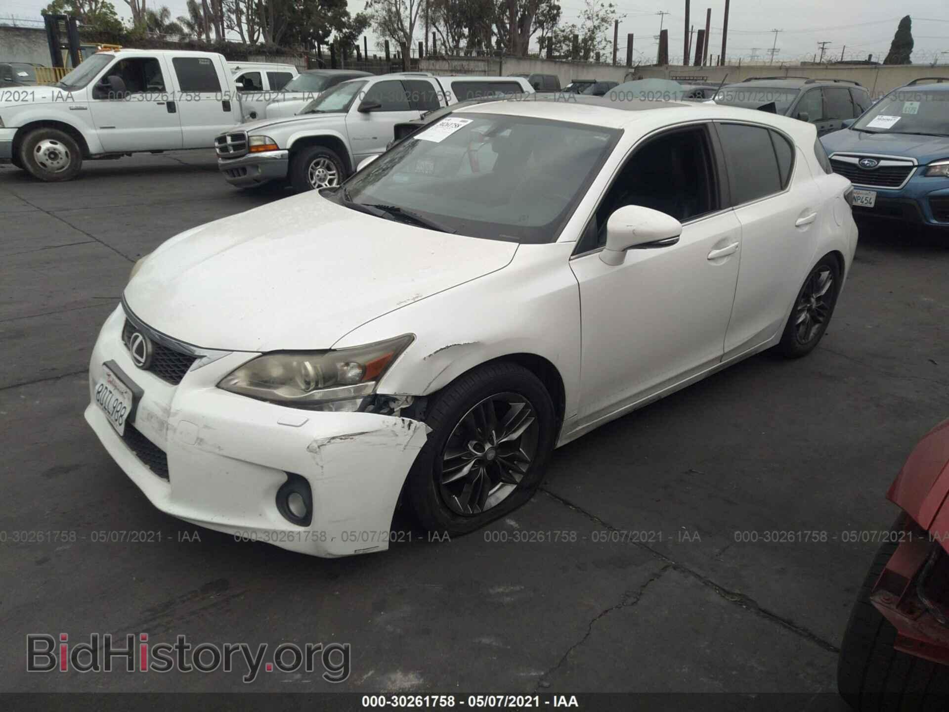 2012 LEXUS CT 200H - VIN: JTHKD5BH4C2051182 - Фото 2
