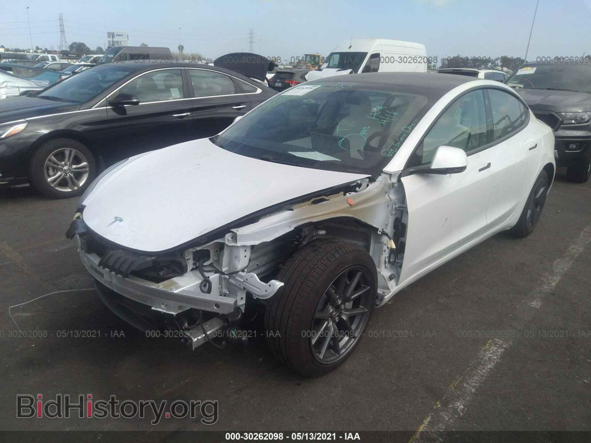 2021 TESLA MODEL 3 - VIN: 5YJ3E1EBXMF876208 - Фото 2