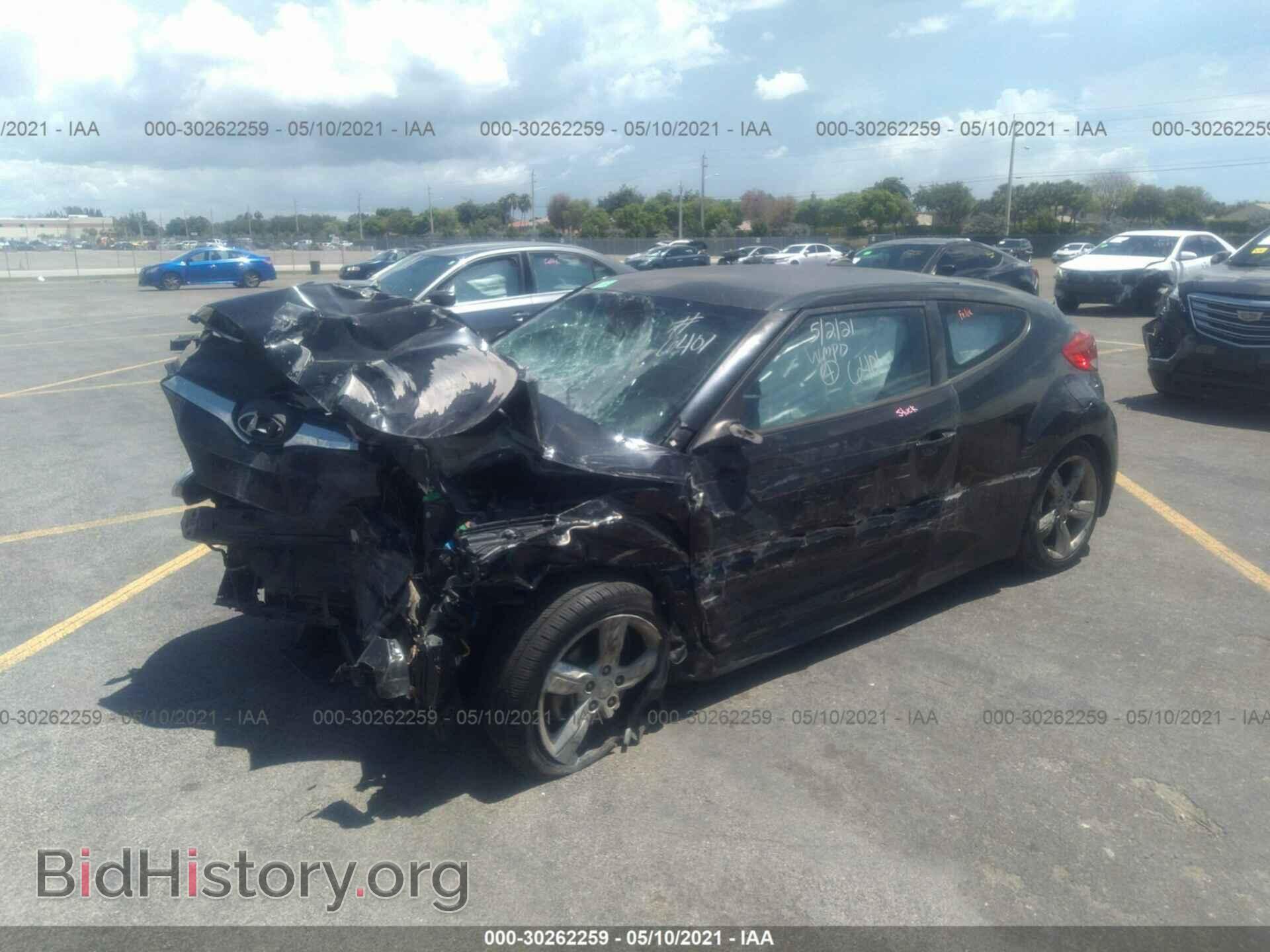 2014 HYUNDAI VELOSTER - VIN: KMHTC6ADXEU206401 - Фото 2