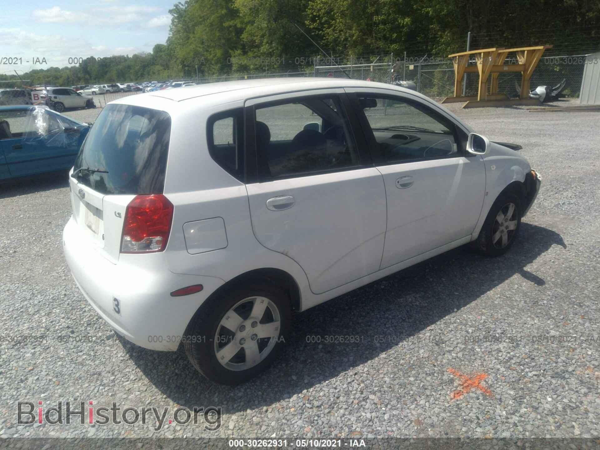 2007 CHEVROLET AVEO - VIN: KL1TD666X7B770941 - Фото 4