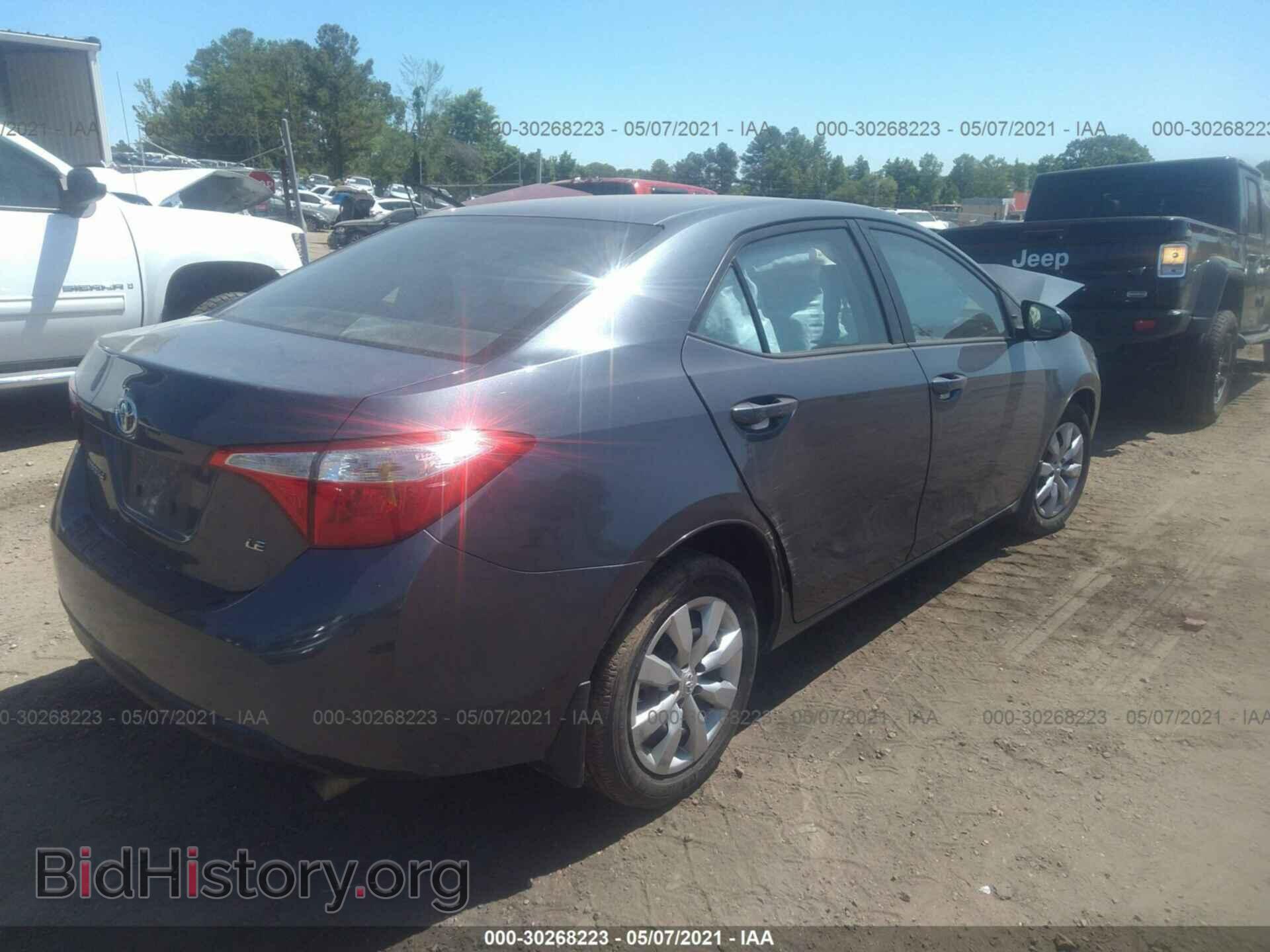 2014 TOYOTA COROLLA - VIN: 2T1BURHEXEC124307 - Фото 4