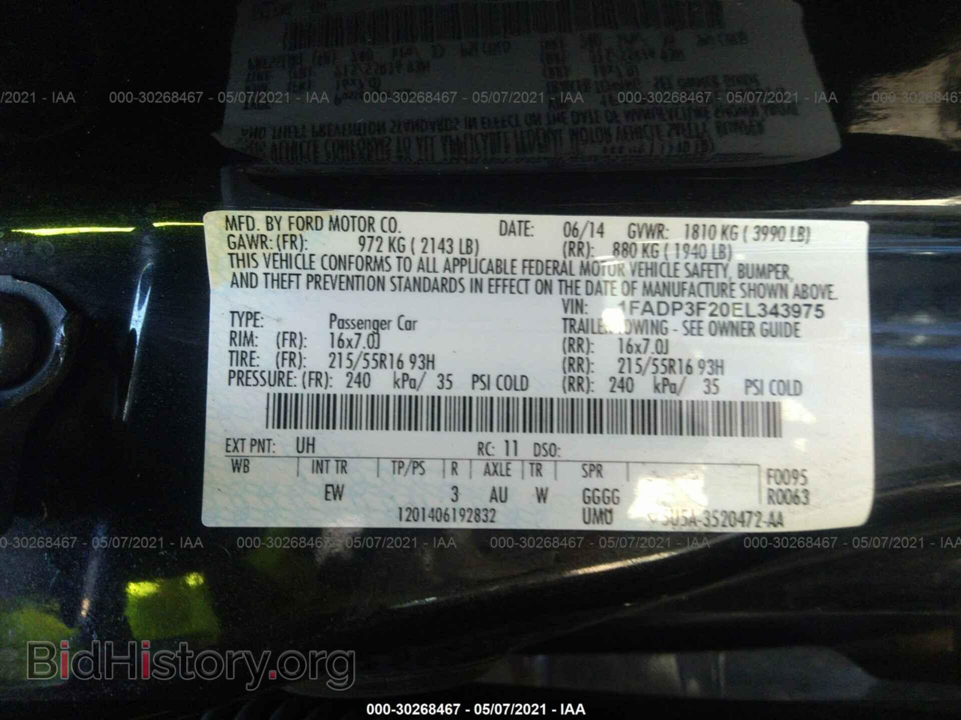 2014 FORD FOCUS - VIN: 1FADP3F20EL343975 - Photo 9