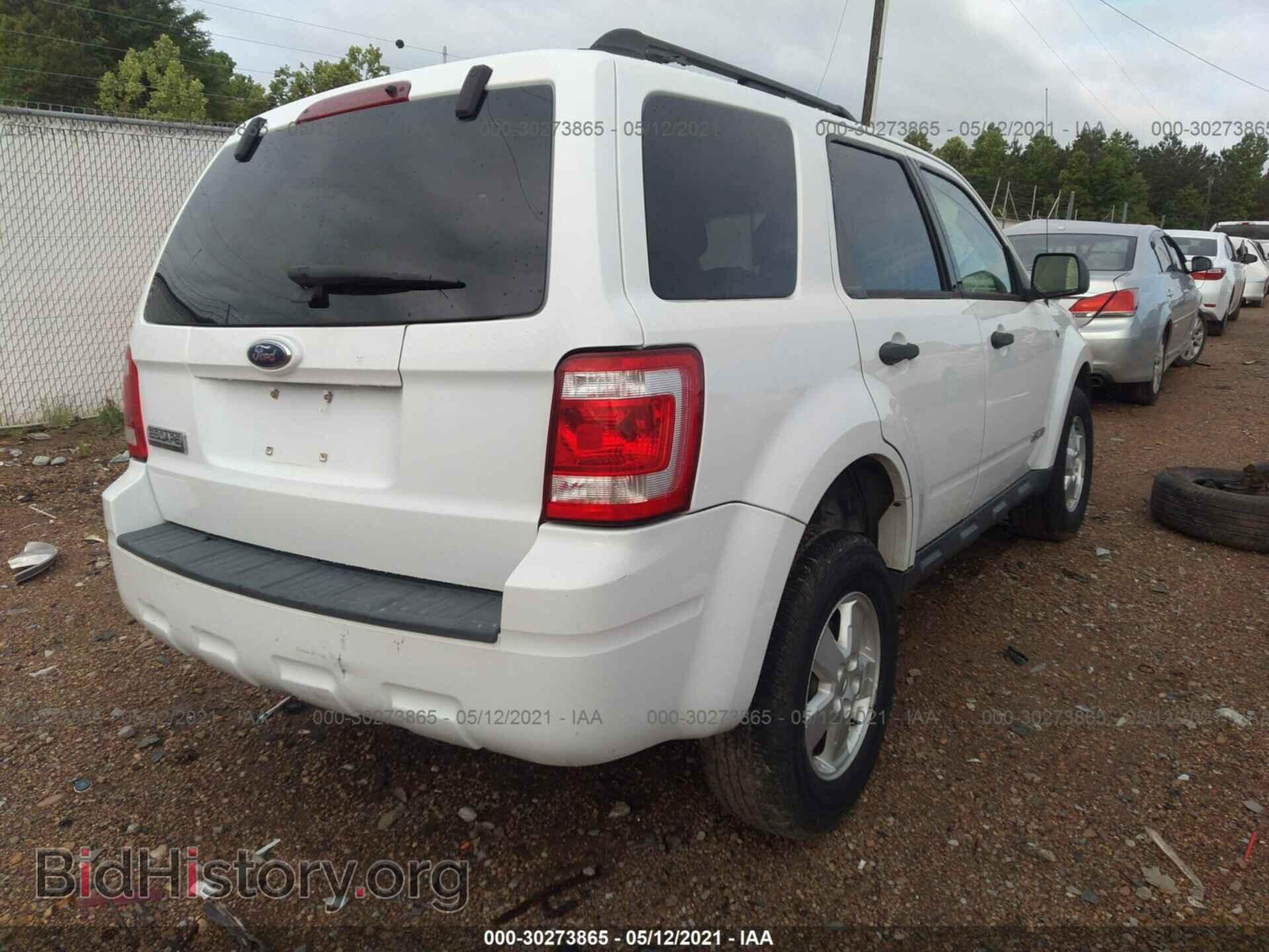 2008 FORD ESCAPE - VIN: 1FMCU03128KC24551 - Фото 4