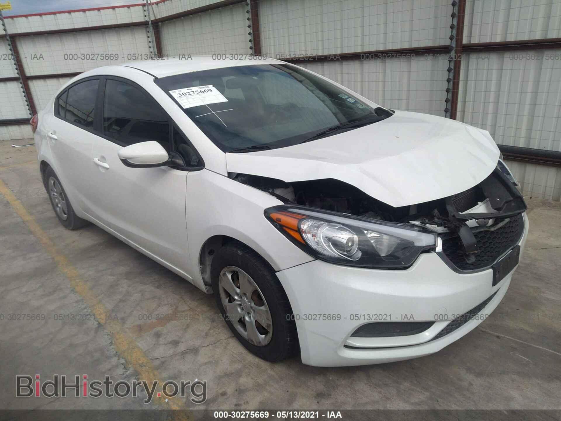Photo KNAFK4A67E5072223 - KIA FORTE 2014