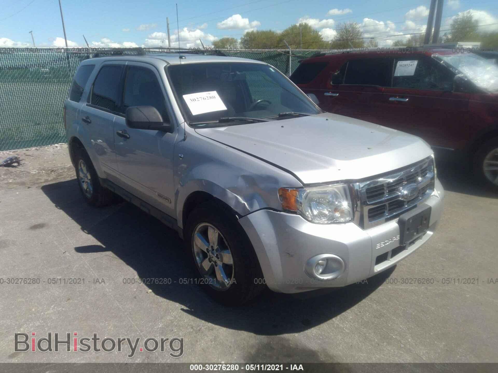 Photo 1FMCU03168KD50654 - FORD ESCAPE 2008