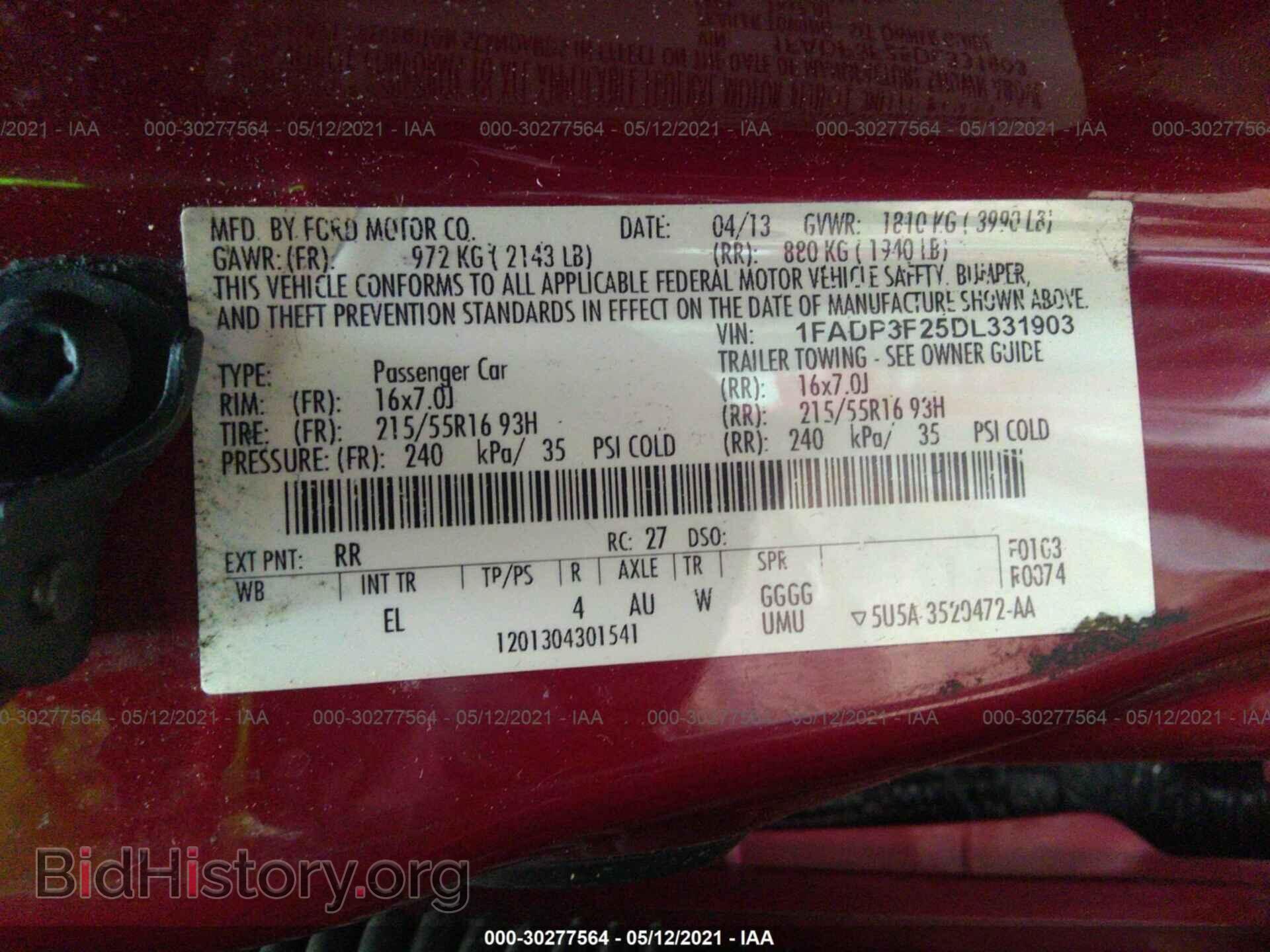 2013 FORD FOCUS - VIN: 1FADP3F25DL331903 - Photo 9
