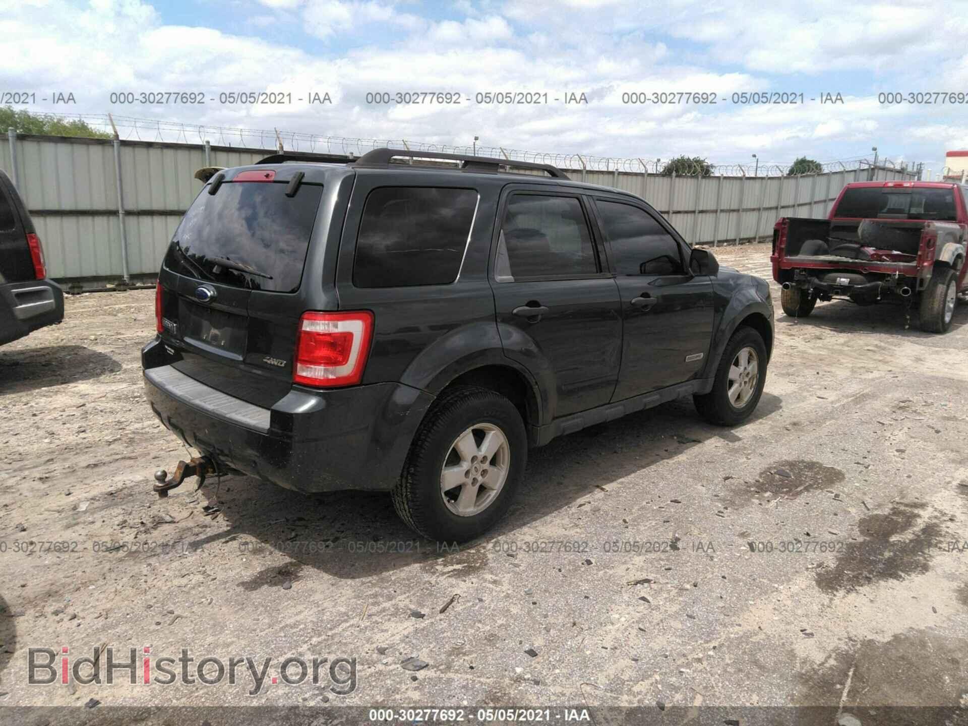 2008 FORD ESCAPE - VIN: 1FMCU93Z18KB61193 - Фото 4