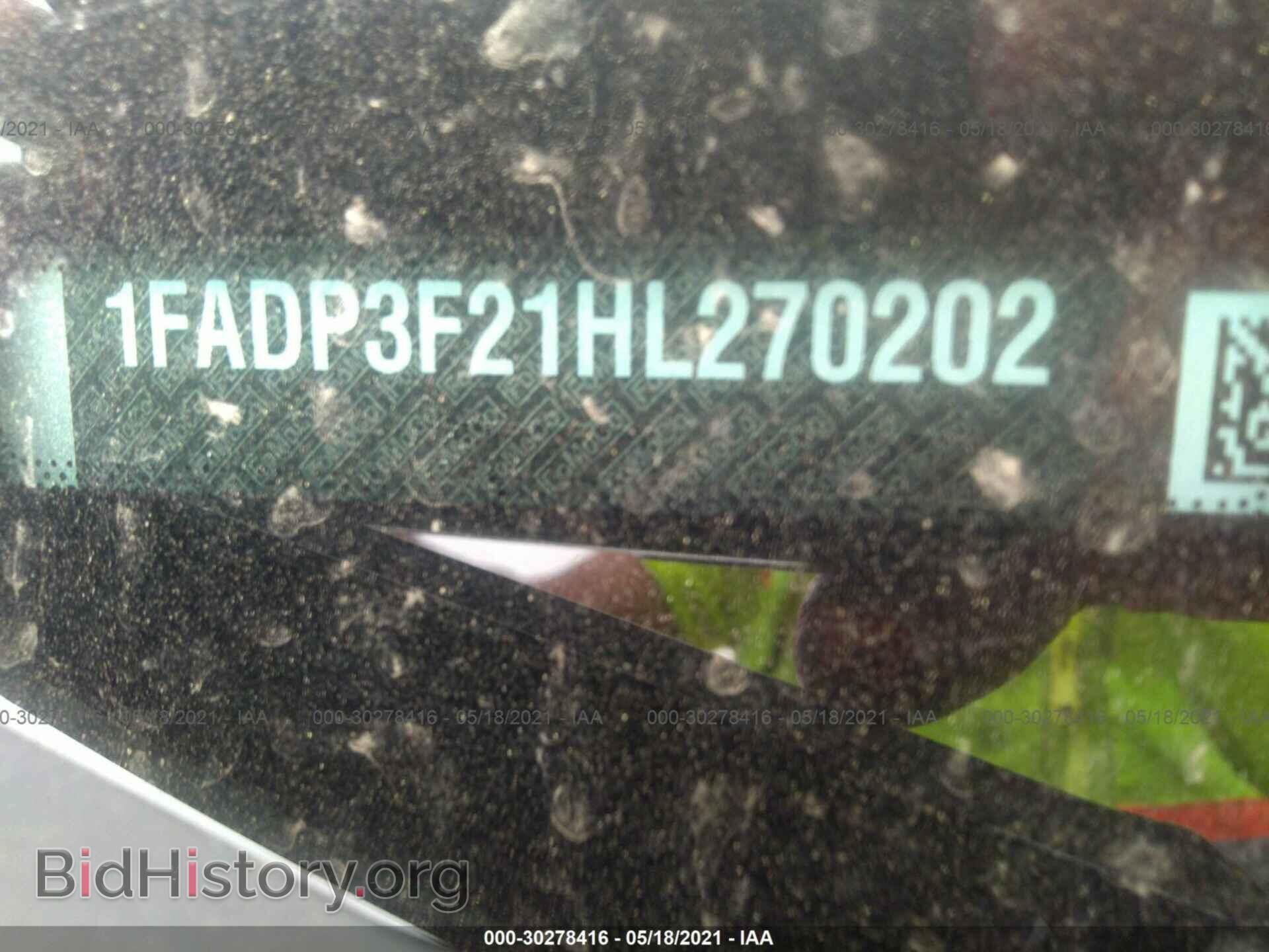 2017 FORD FOCUS - VIN: 1FADP3F21HL270202 - Фото 9