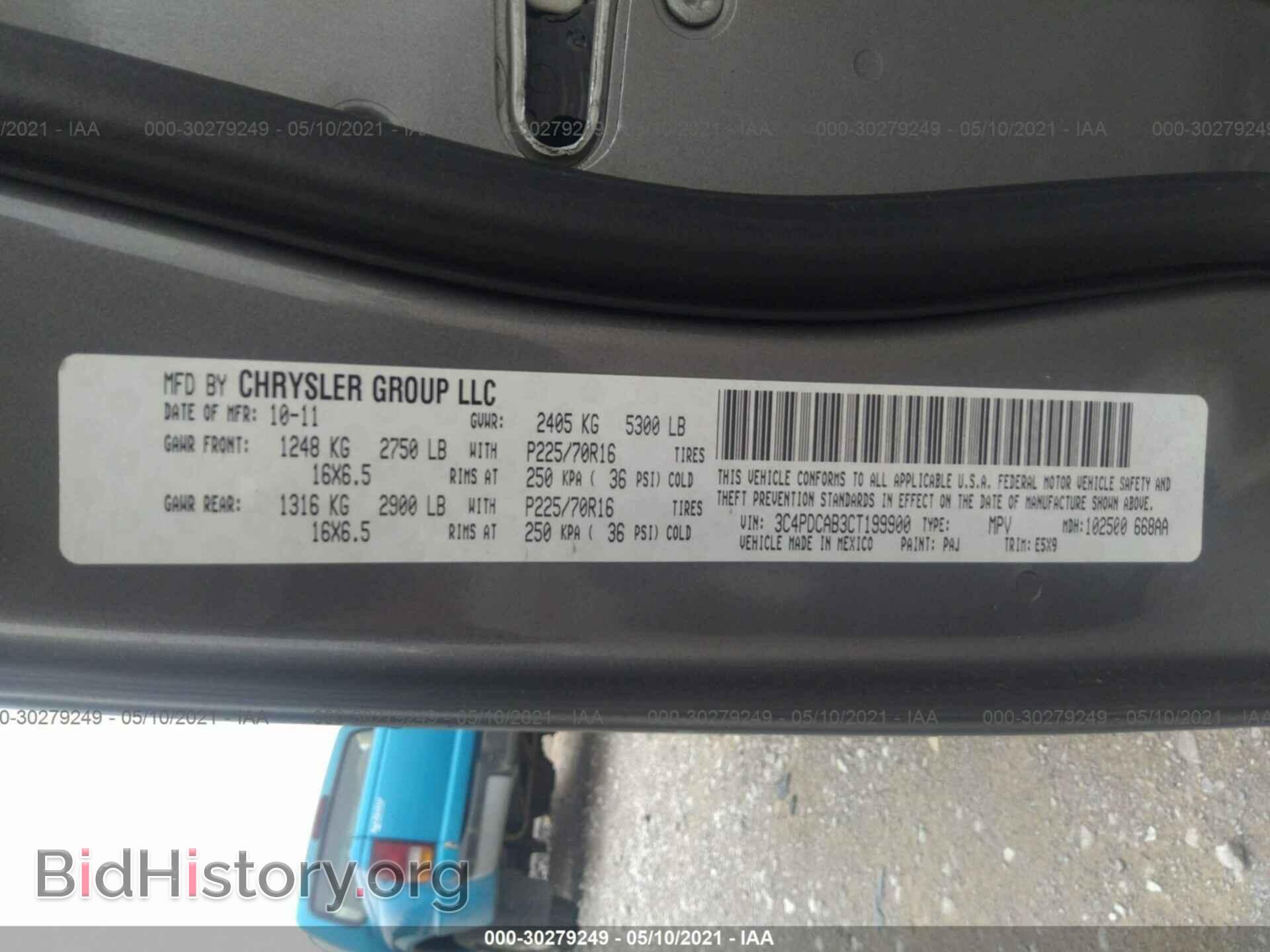 2012 DODGE JOURNEY - VIN: 3C4PDCAB3CT199900 - Photo 9