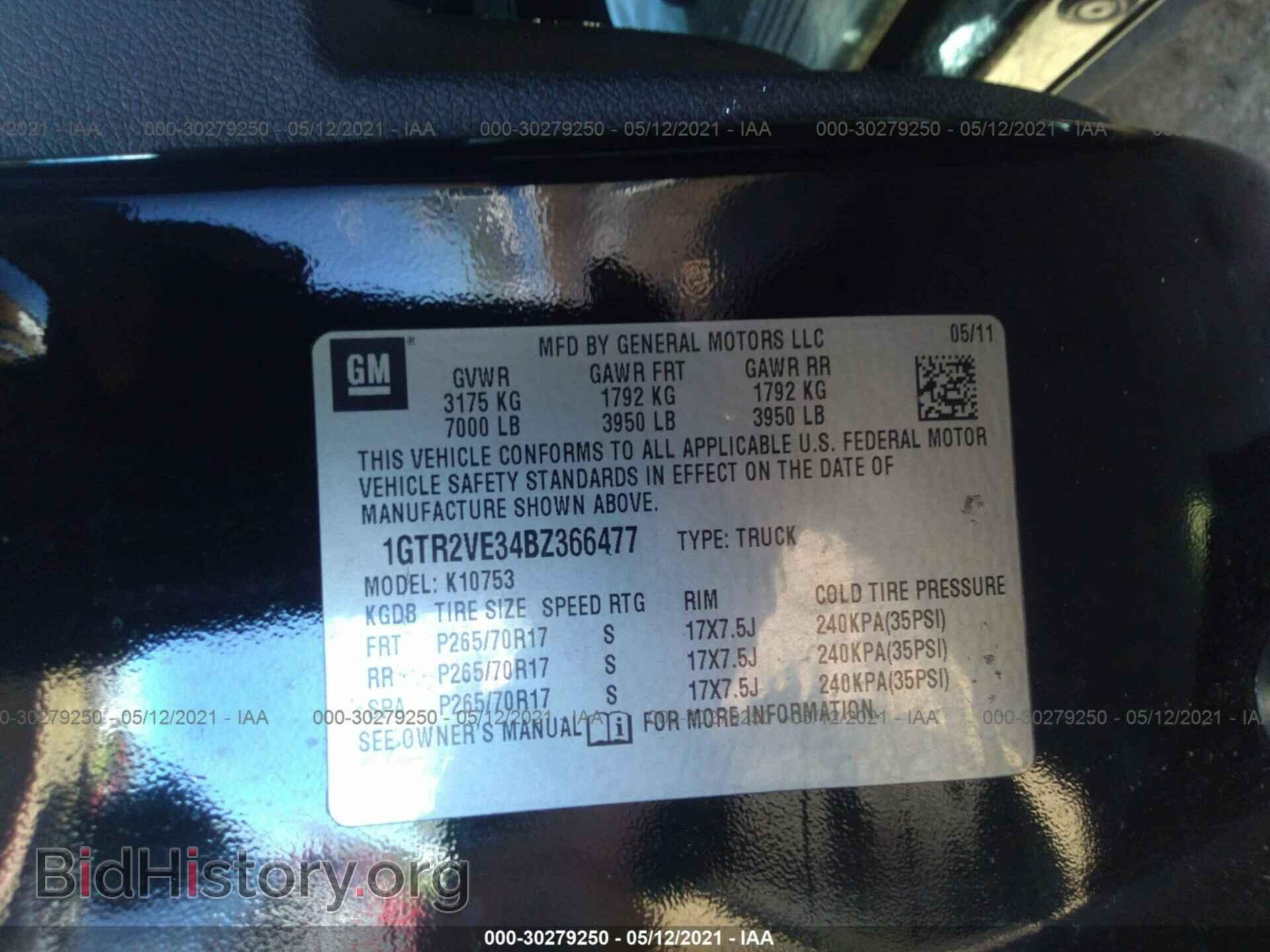 2011 GMC SIERRA 1500 - VIN: 1GTR2VE34BZ366477 - Фото 9