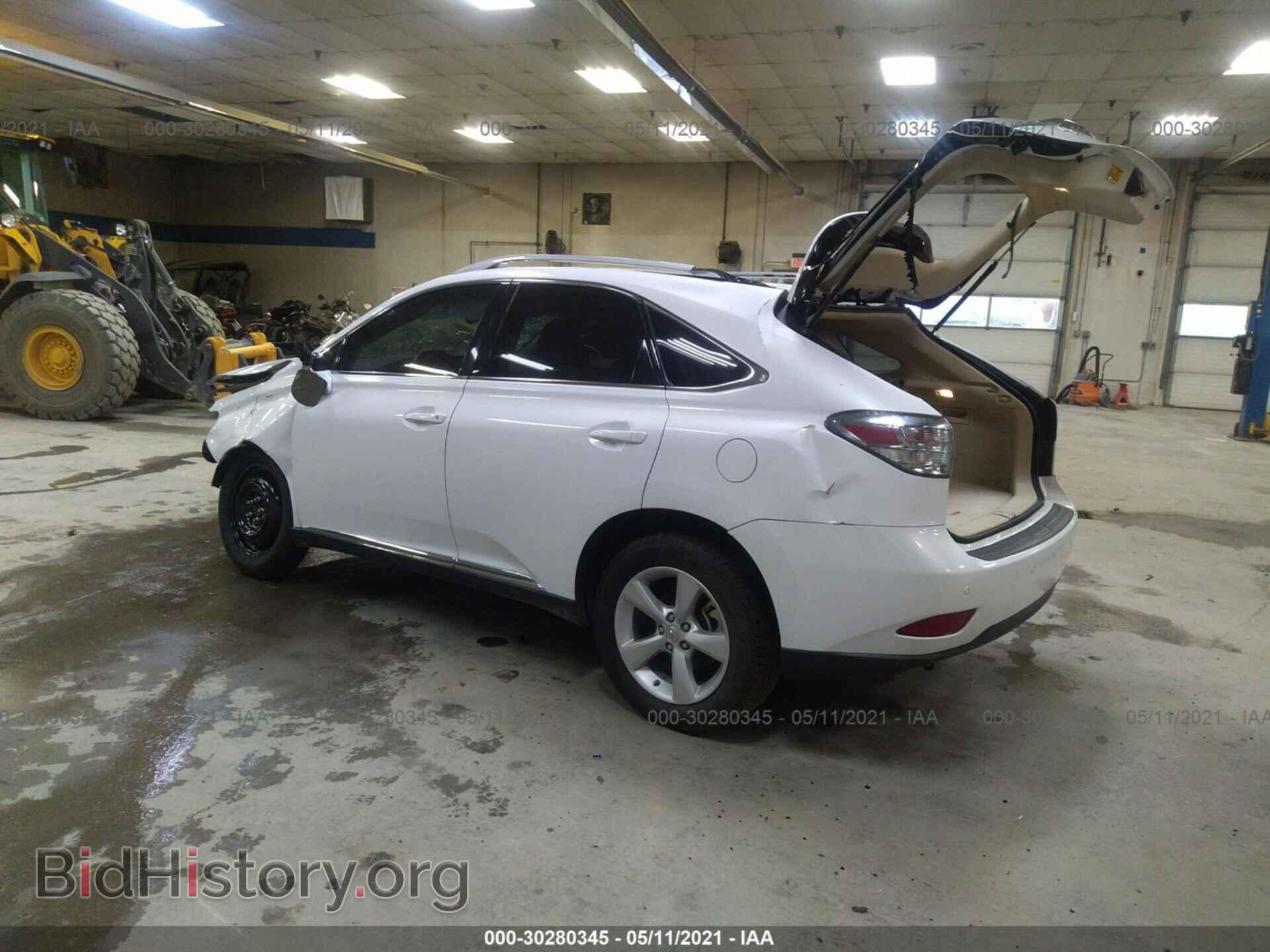 2011 LEXUS RX 350 - VIN: 2T2BK1BA3BC106624 - Фото 3