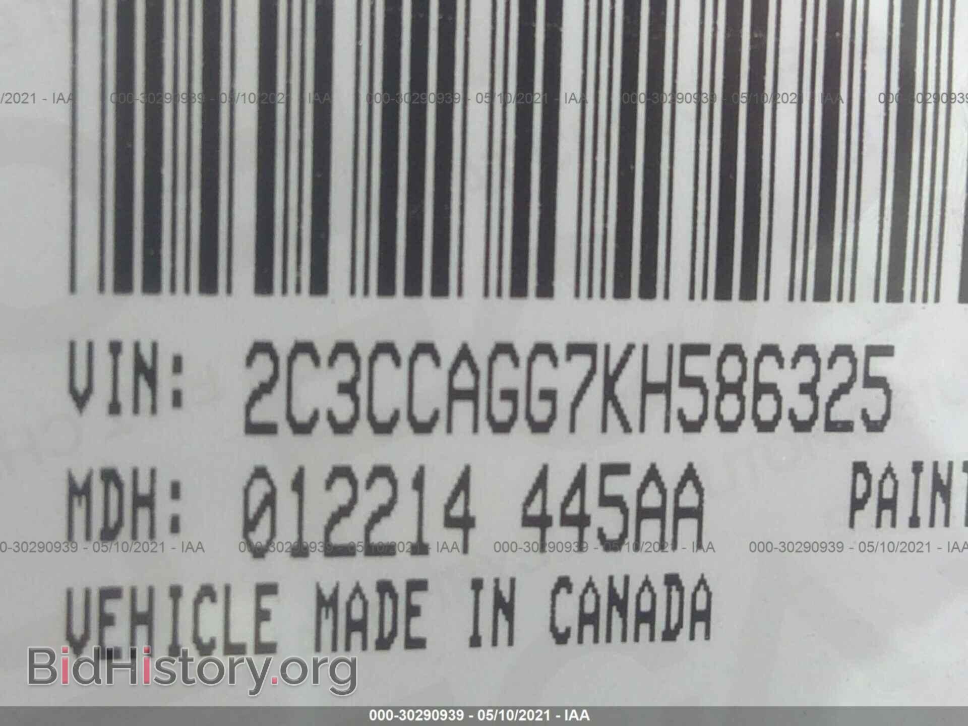 2019 CHRYSLER 300 - VIN: 2C3CCAGG7KH586325 - Photo 9
