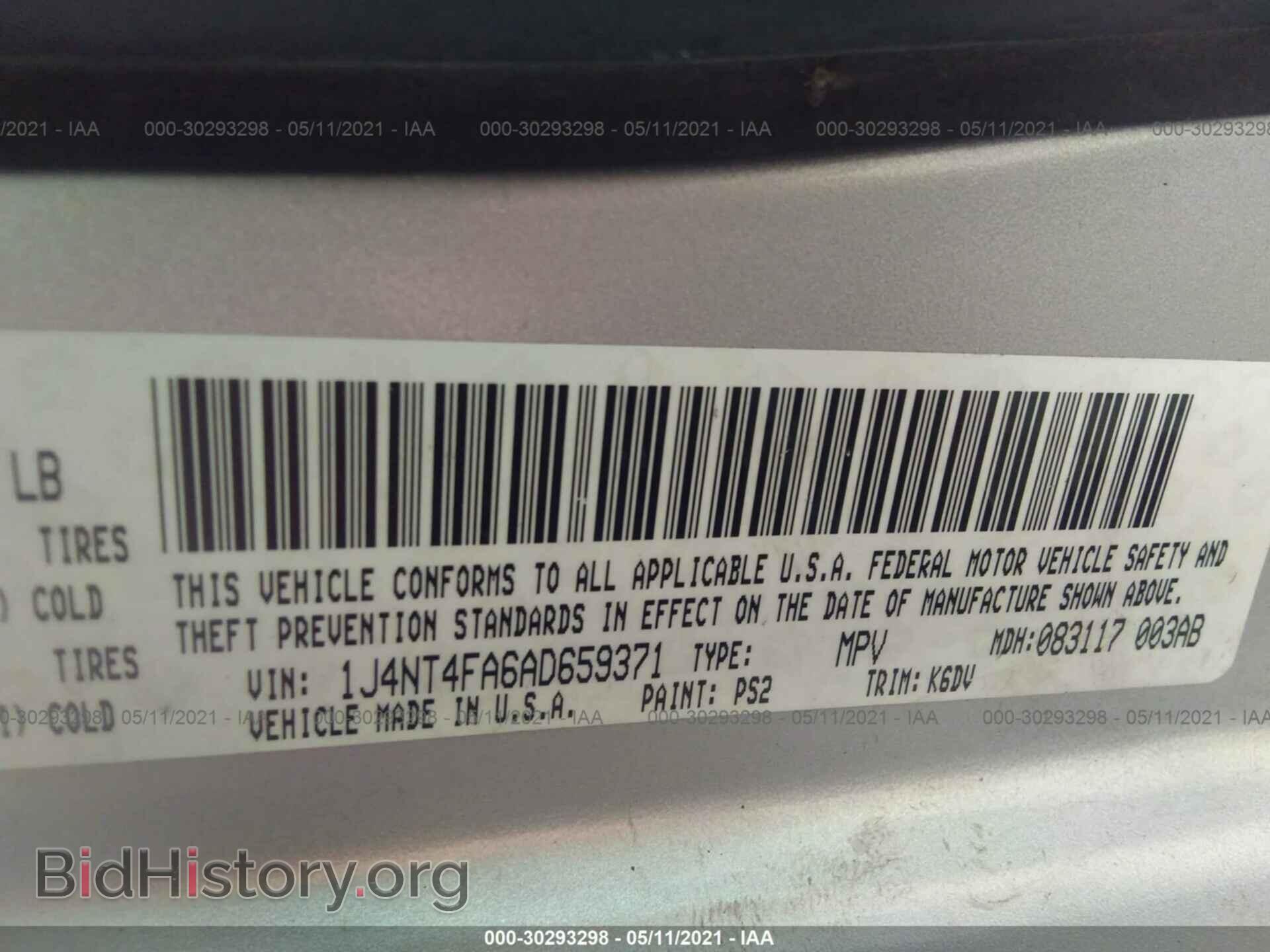 2010 JEEP COMPASS - VIN: 1J4NT4FA6AD659371 - Фото 9
