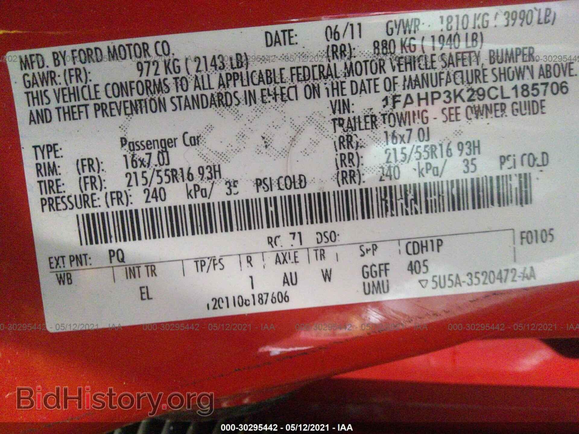 2012 FORD FOCUS - VIN: 1FAHP3K29CL185706 - Photo 9