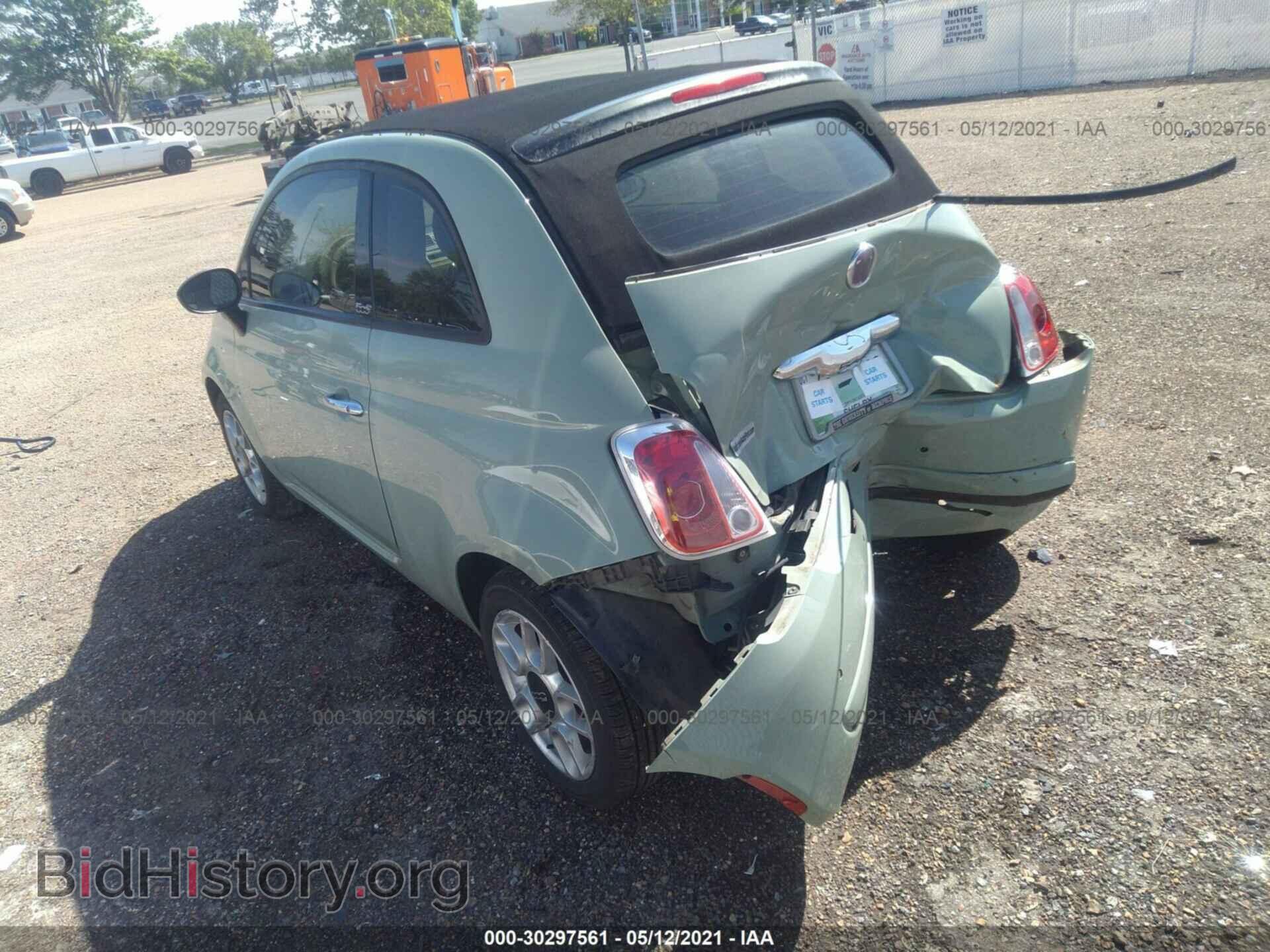 2012 FIAT 500 - VIN: 3C3CFFDR7CT335193 - Фото 3