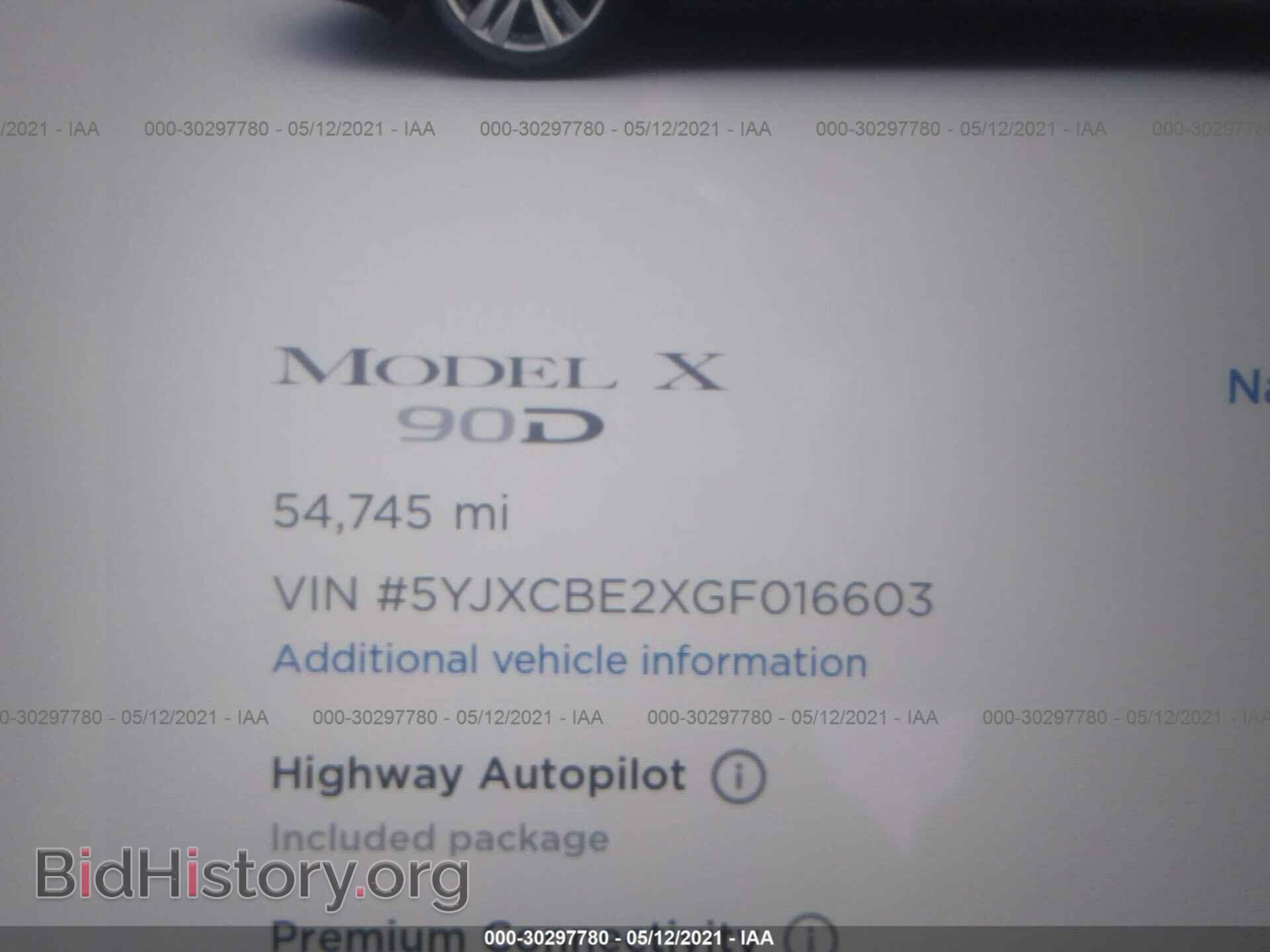 2016 TESLA MODEL X - VIN: 5YJXCBE2XGF016603 - Фото 7