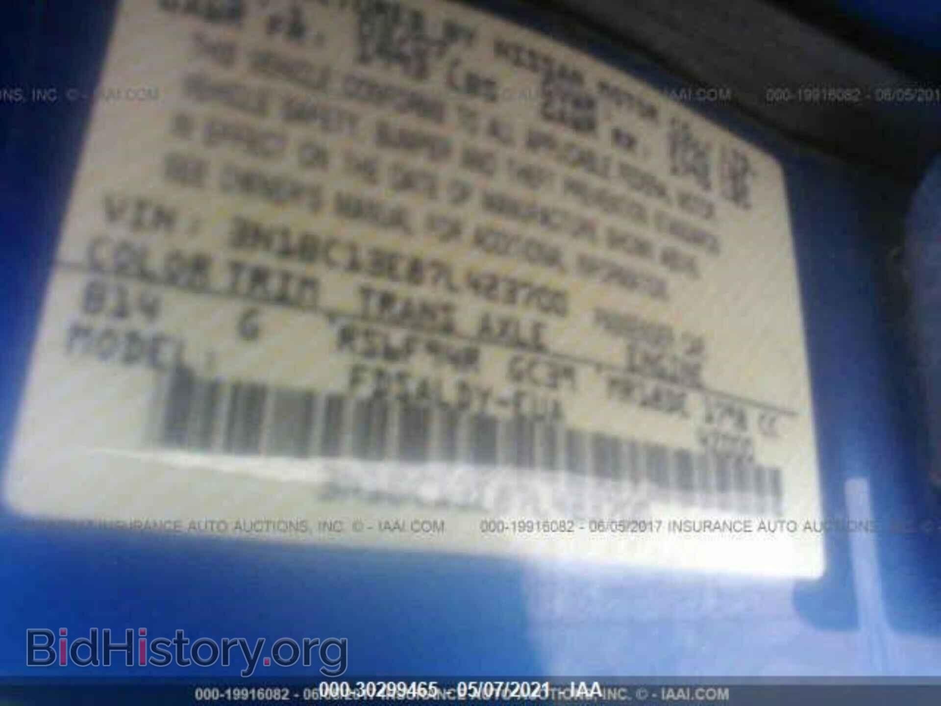 2007 NISSAN VERSA - VIN: 3N1BC13E87L423700 - Фото 9