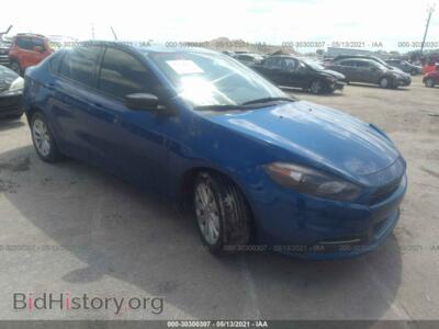 2014 Dodge DART SXT, blue — VIN 1C3CDFBB2ED860702, IAAI