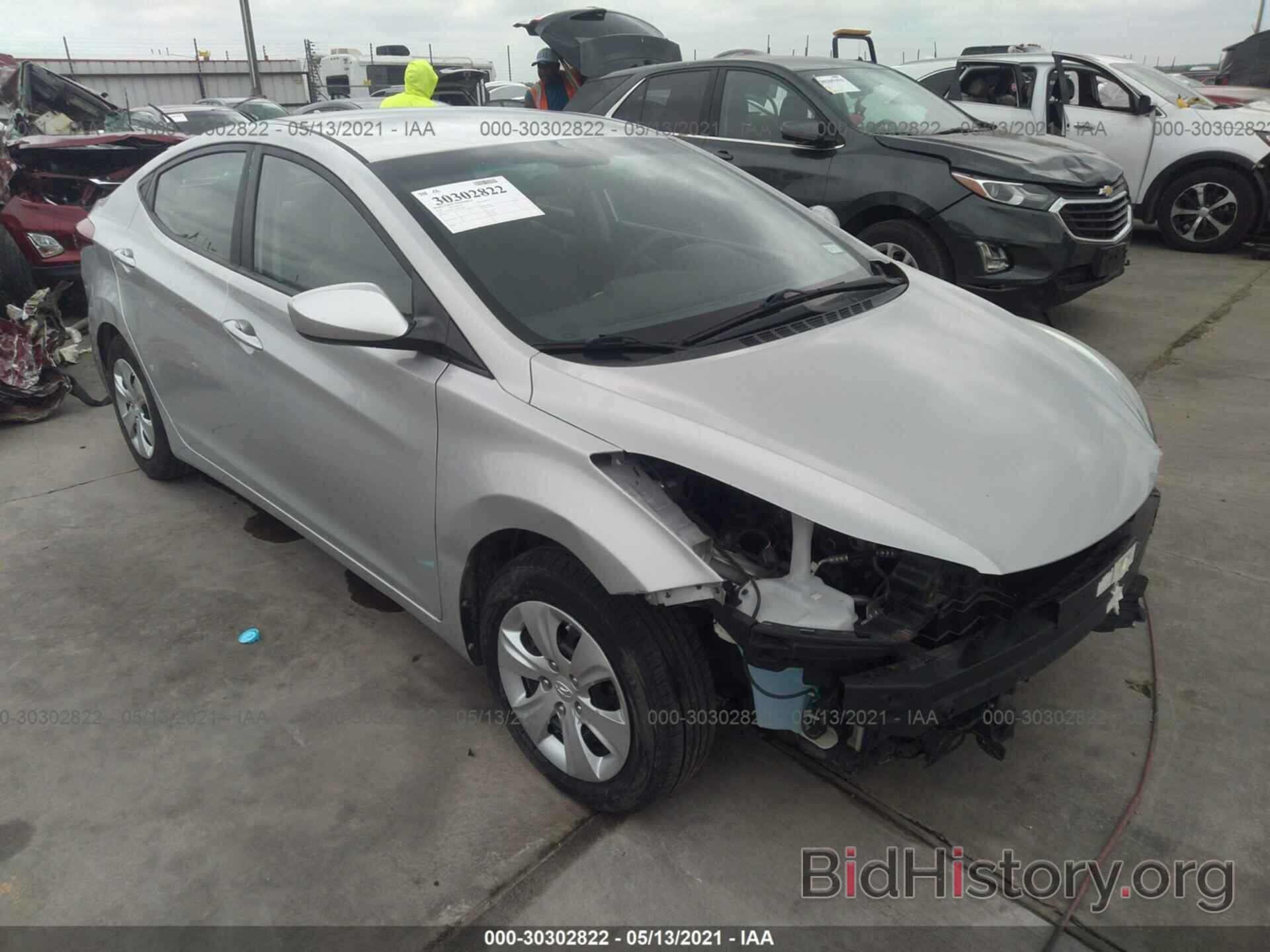 Photo 5NPDH4AE1GH751682 - HYUNDAI ELANTRA 2016