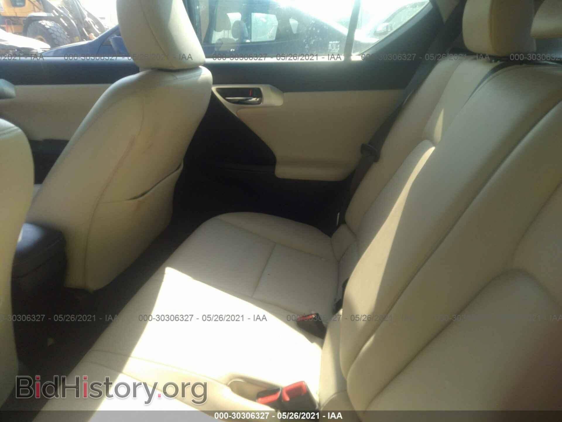 2012 LEXUS CT 200H - VIN: JTHKD5BH4C2059752 - Фото 8