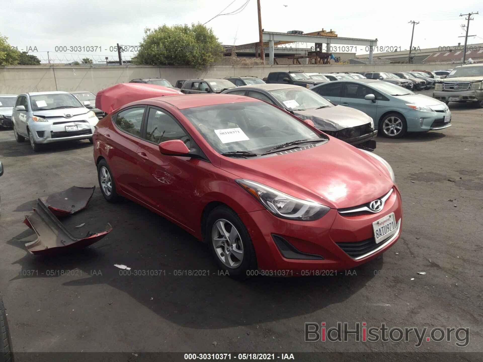 Photo KMHDH4AE0FU250721 - HYUNDAI ELANTRA 2015