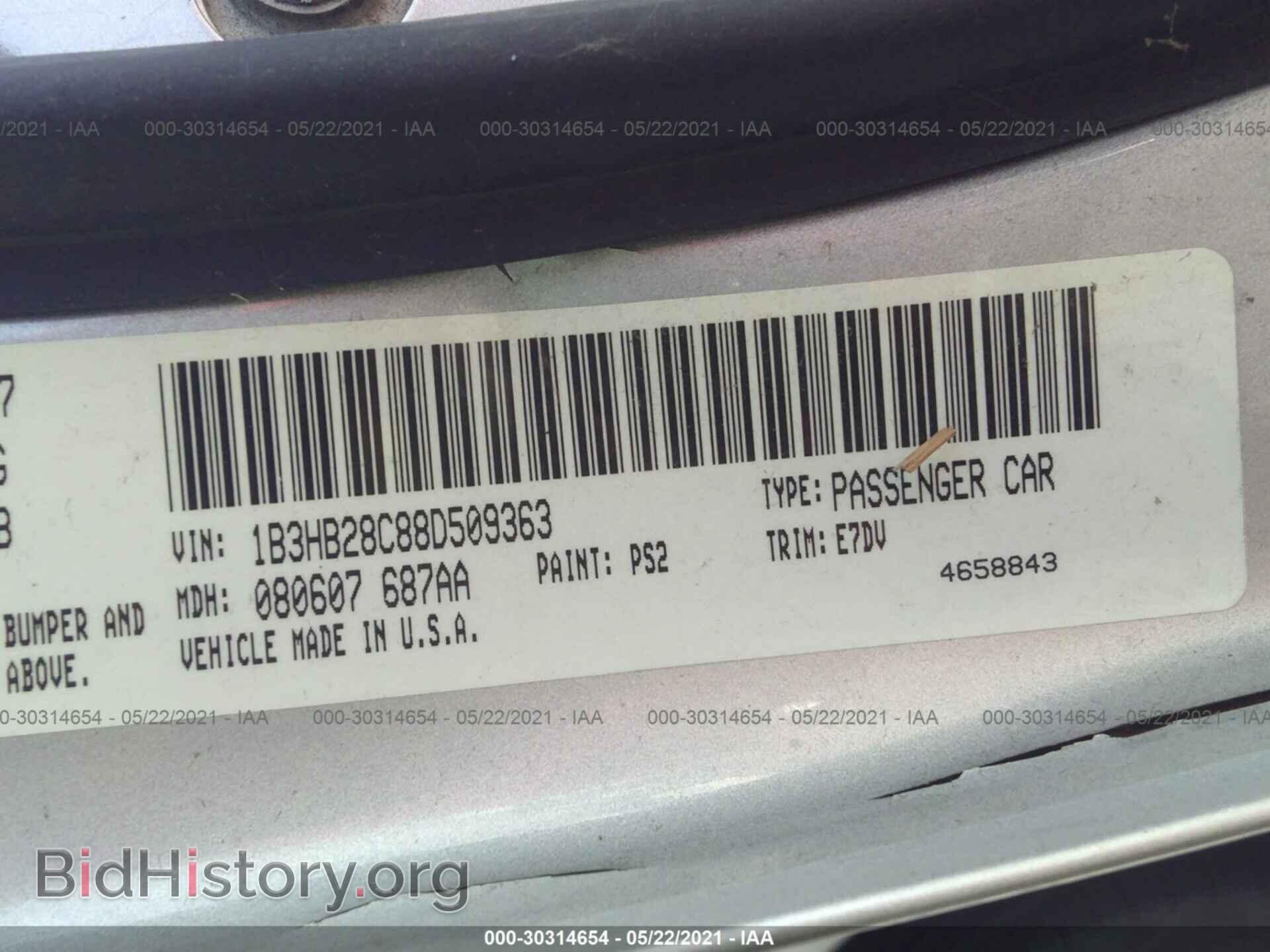2008 DODGE CALIBER - VIN: 1B3HB28C88D509363 - Photo 9
